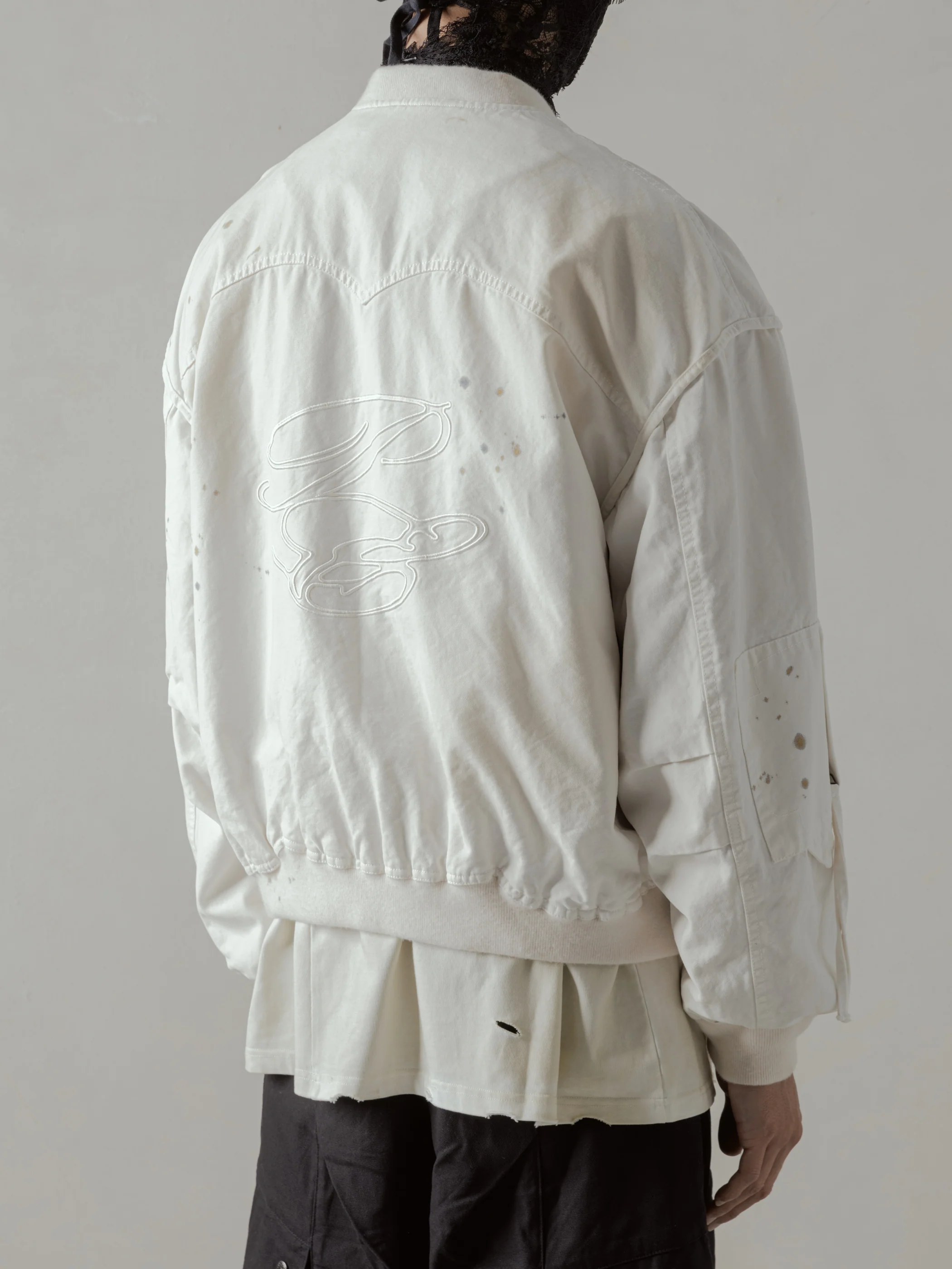 24FW｜Parachute Cargo Bomber (Beige) - Image 3