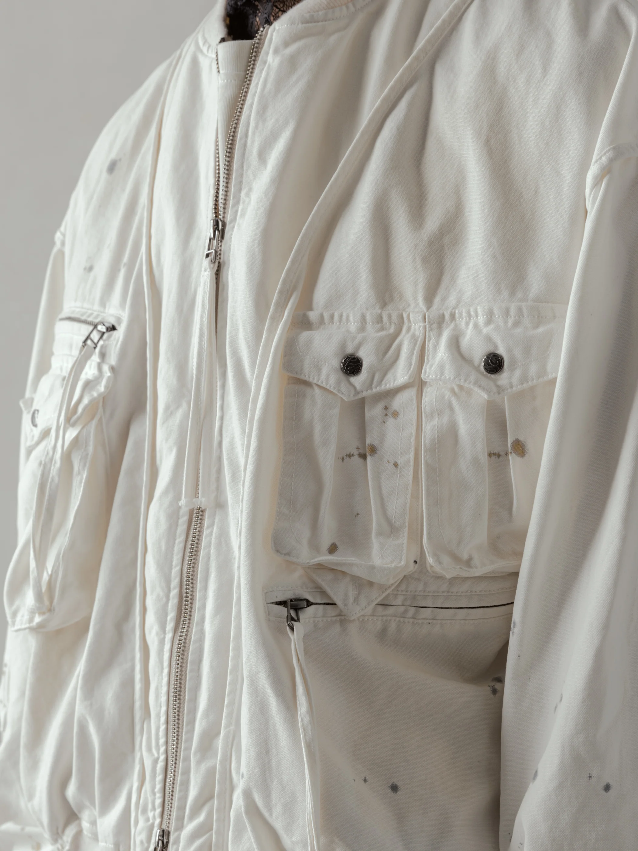 24FW｜Parachute Cargo Bomber (Beige) - Image 6
