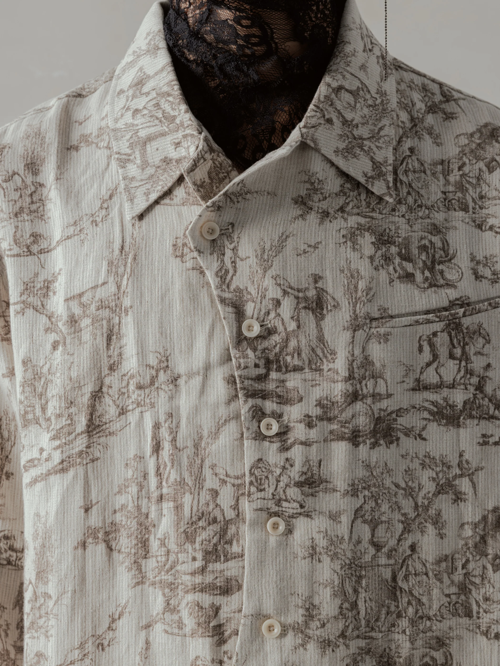 24FW｜Seasonal Print LS (Beige) - Image 6
