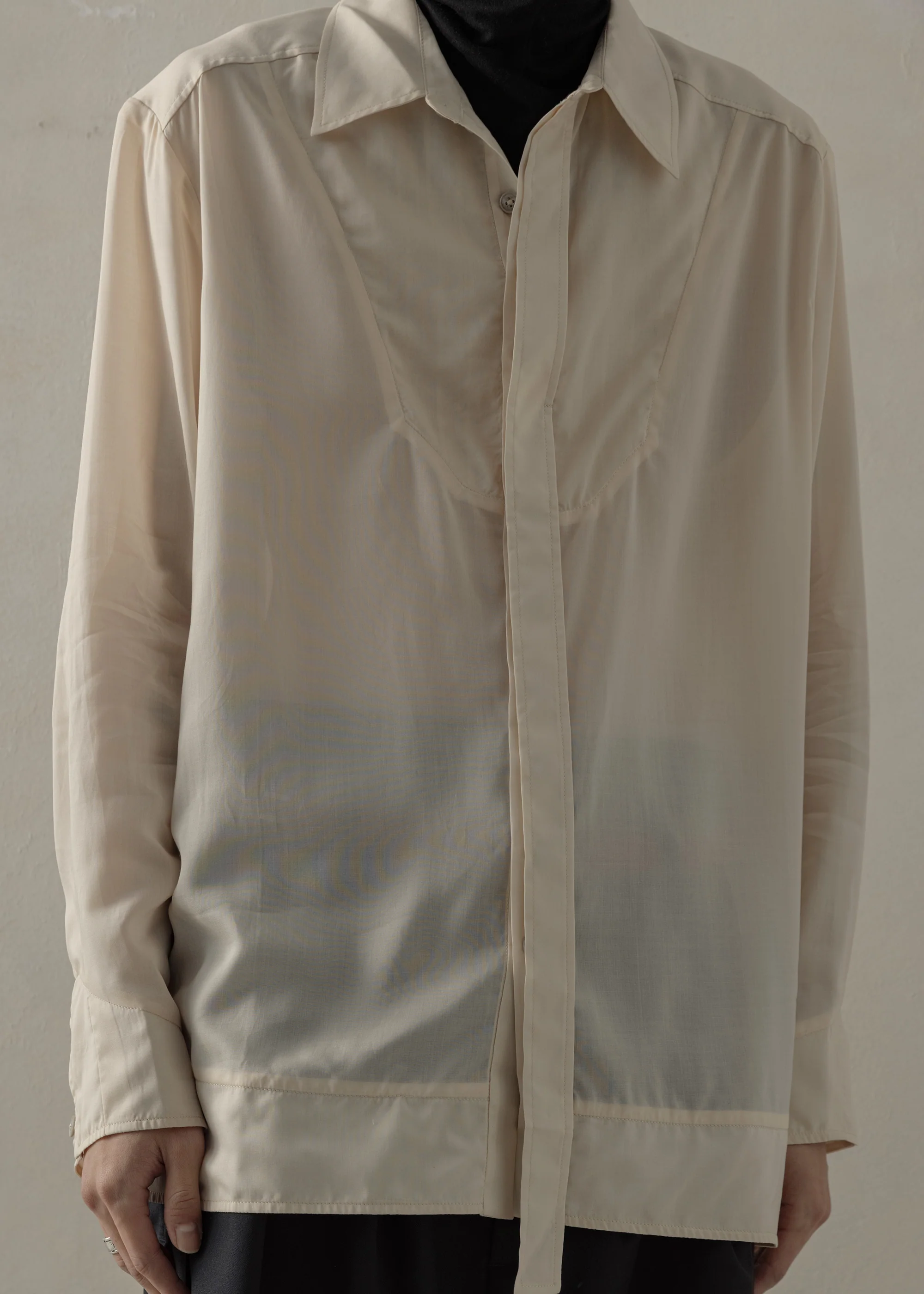 24SS|Translucent Tunic (Beige) - Image 3