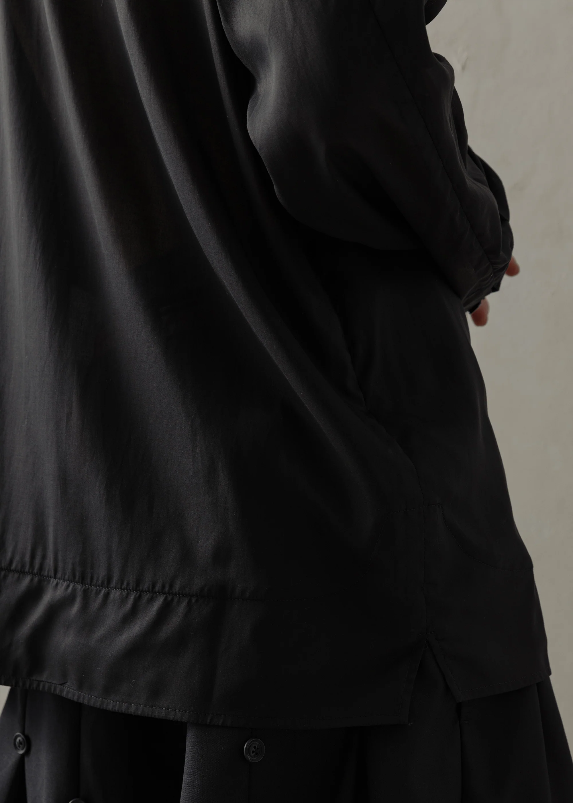 24SS|Translucent Tunic (Black) - Image 5