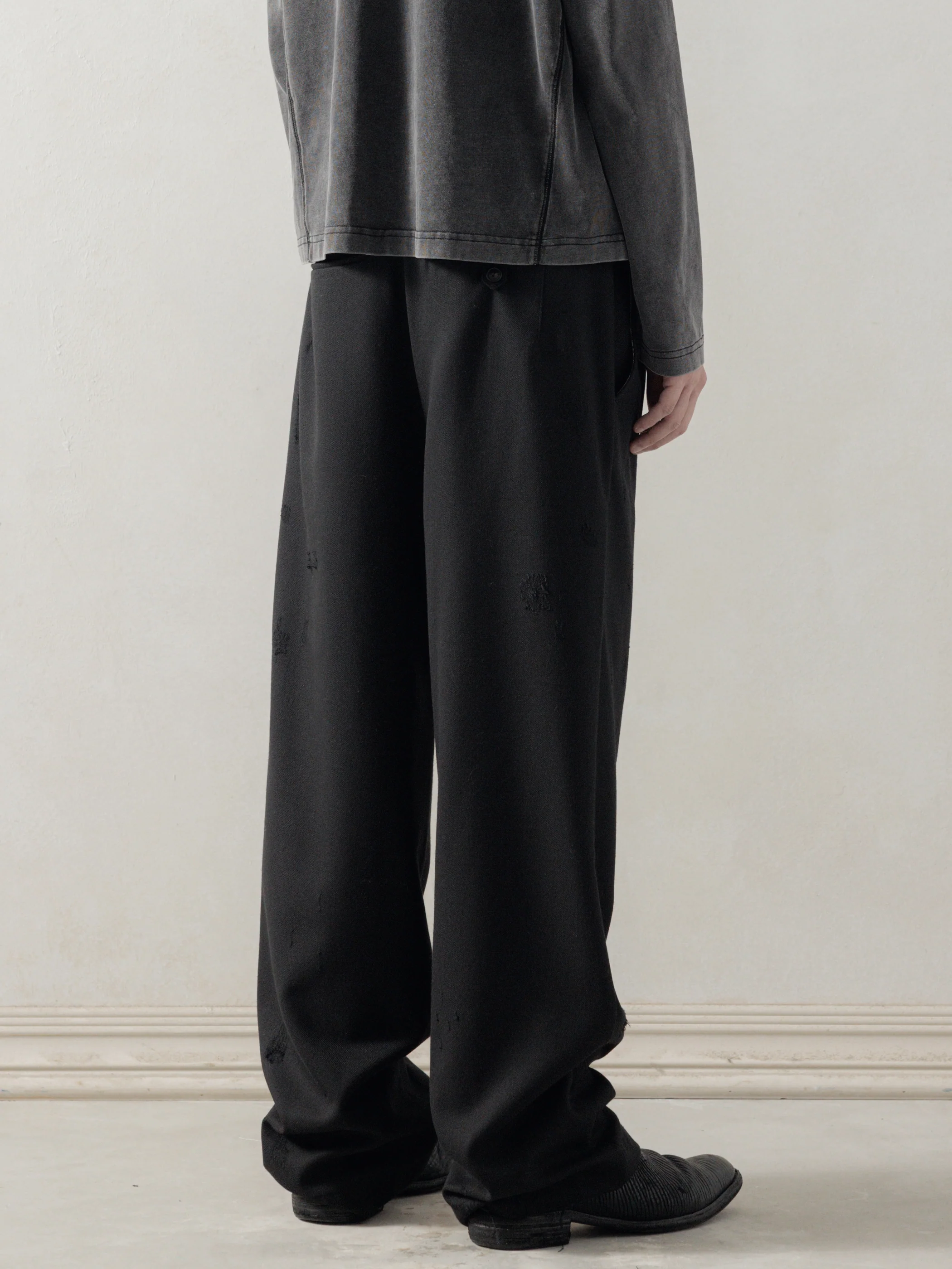 25FW|Distressed Wool Pants - Image 3