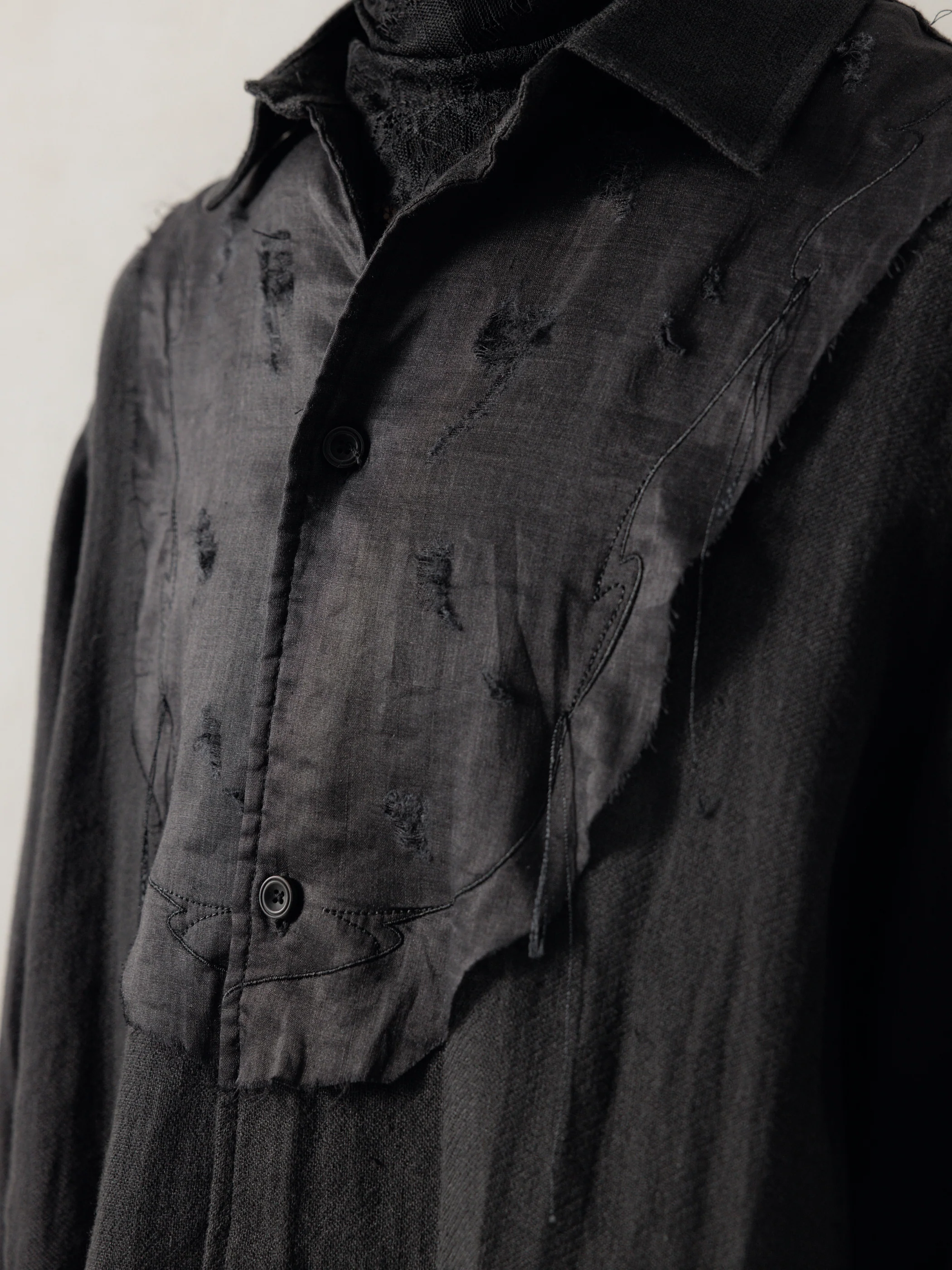 25FW|Embroidery Aged Tunic - Image 4