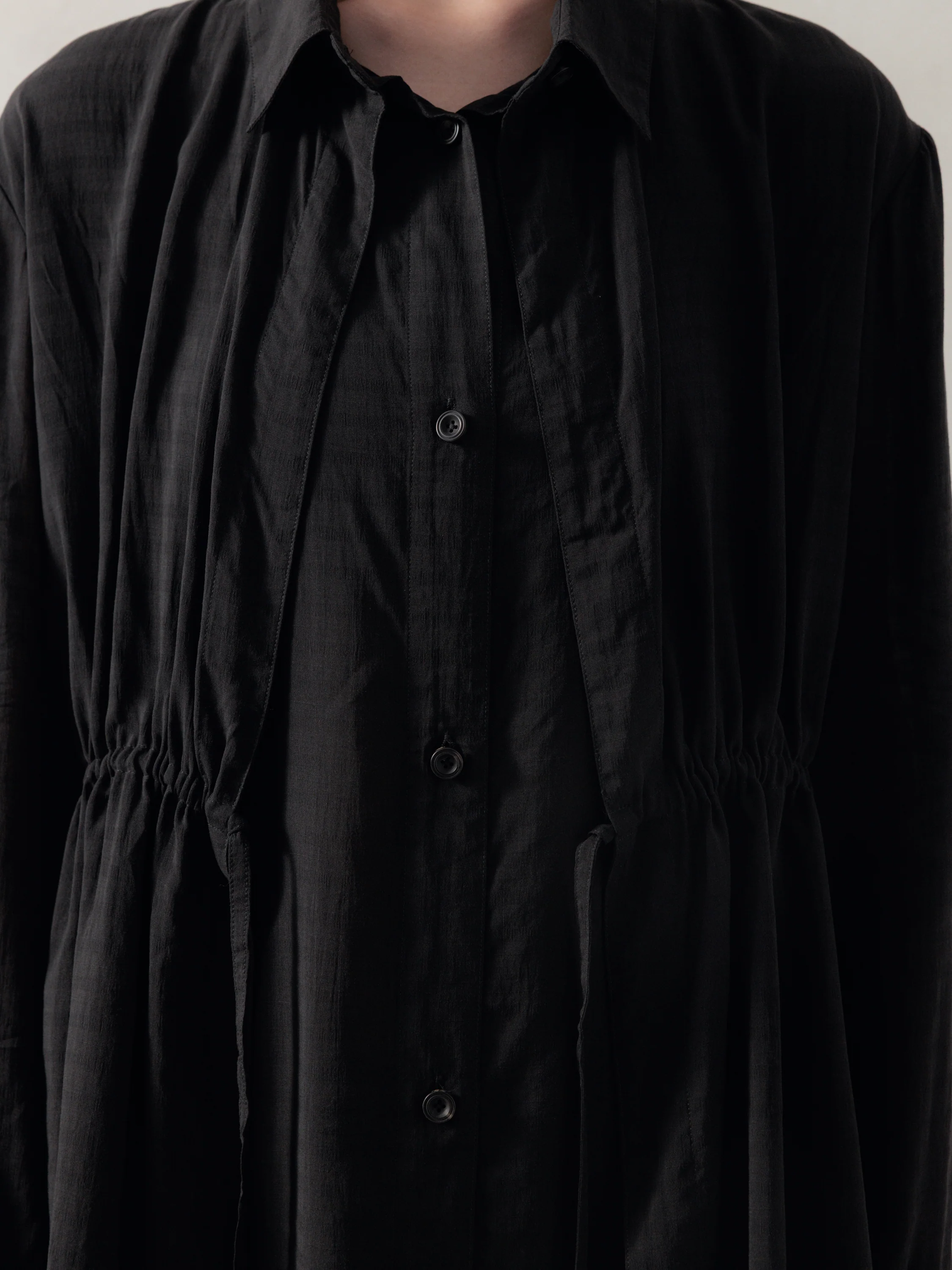 25FW WMS|Drawstring Layer Shirt - Image 5