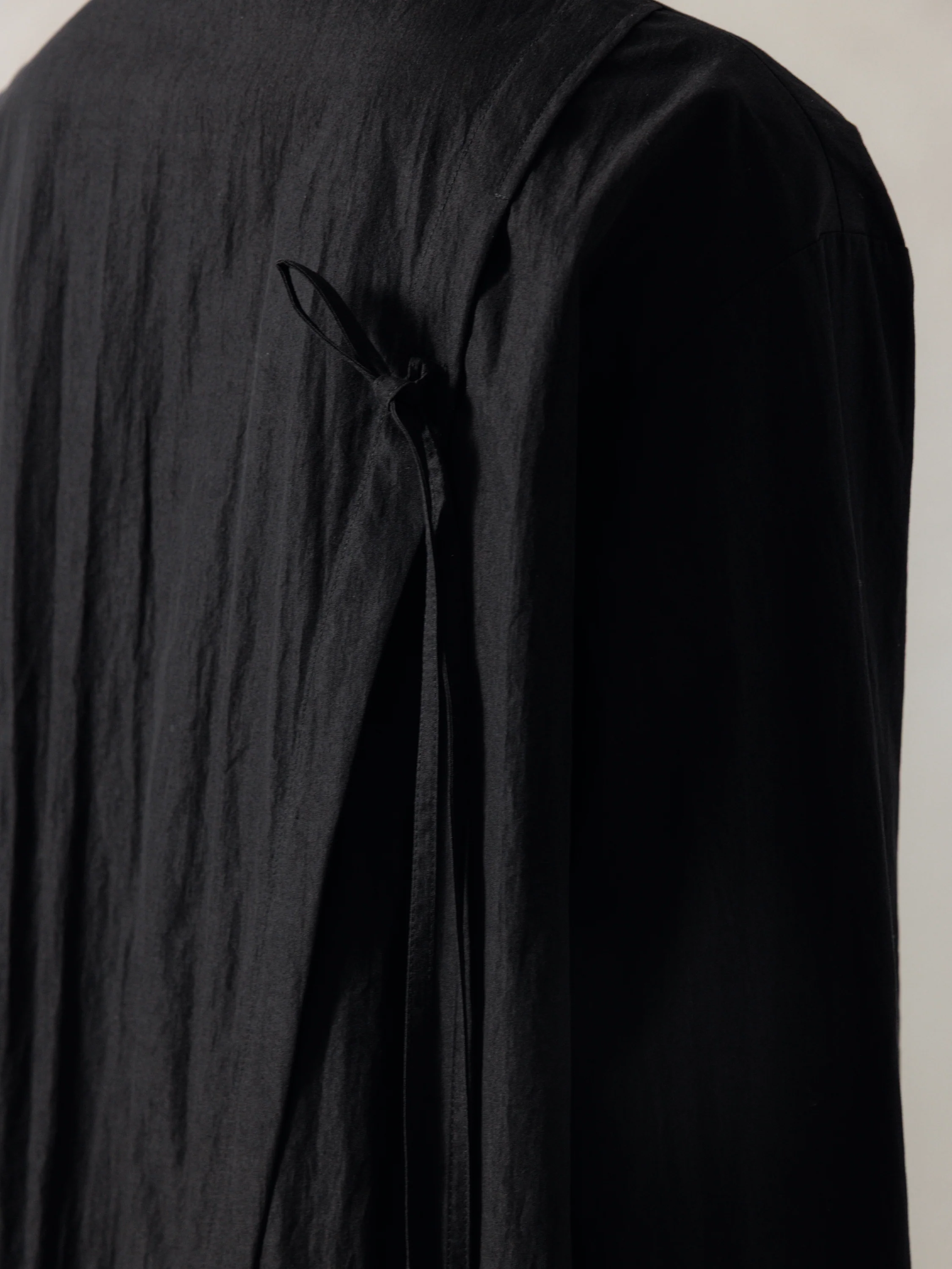 25FW WMS｜Drop Shoulder Shirt (Black) - Image 5