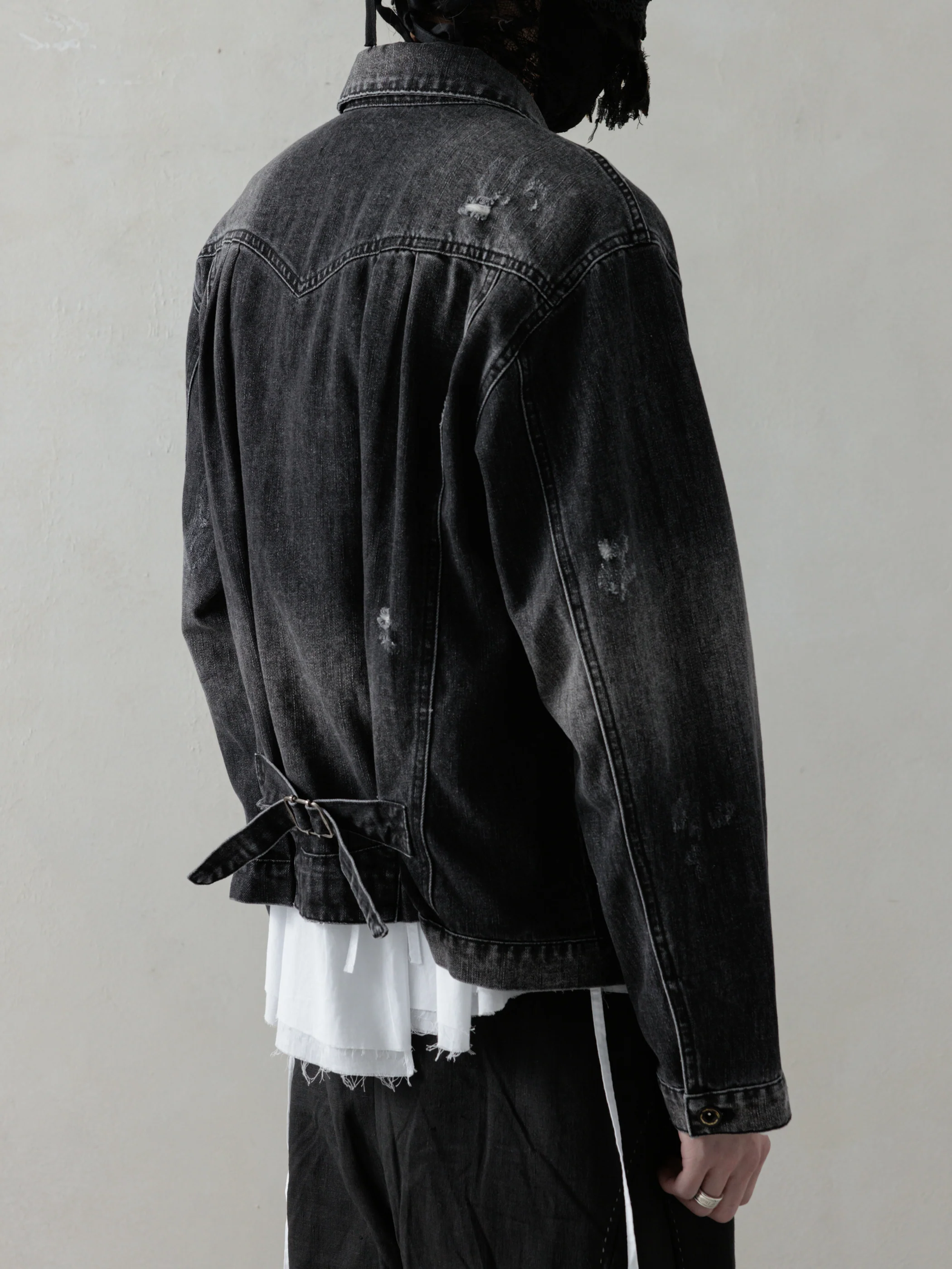 25SS｜Distressed Pleats Blouson - Image 3