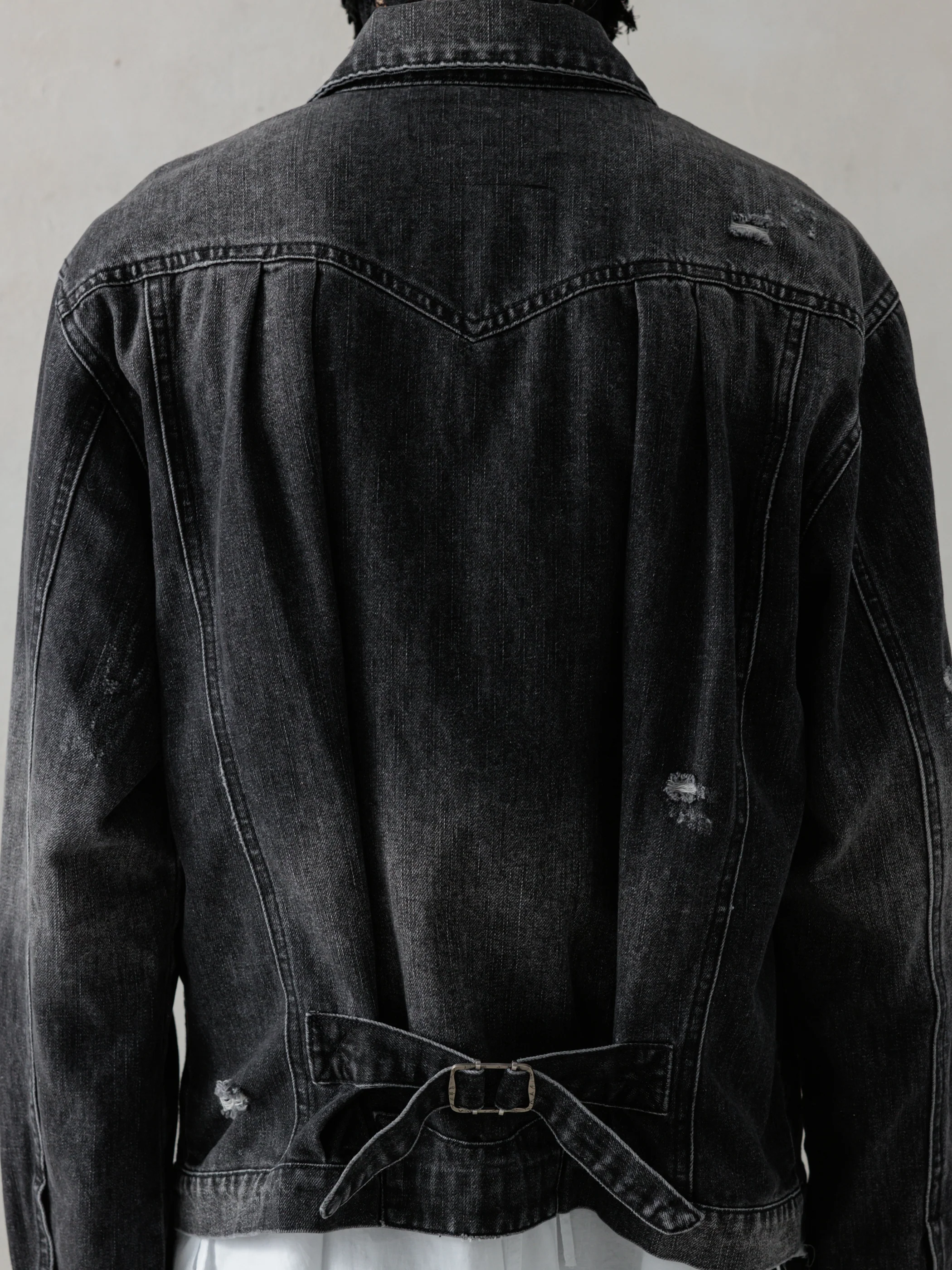 25SS｜Distressed Pleats Blouson - Image 4