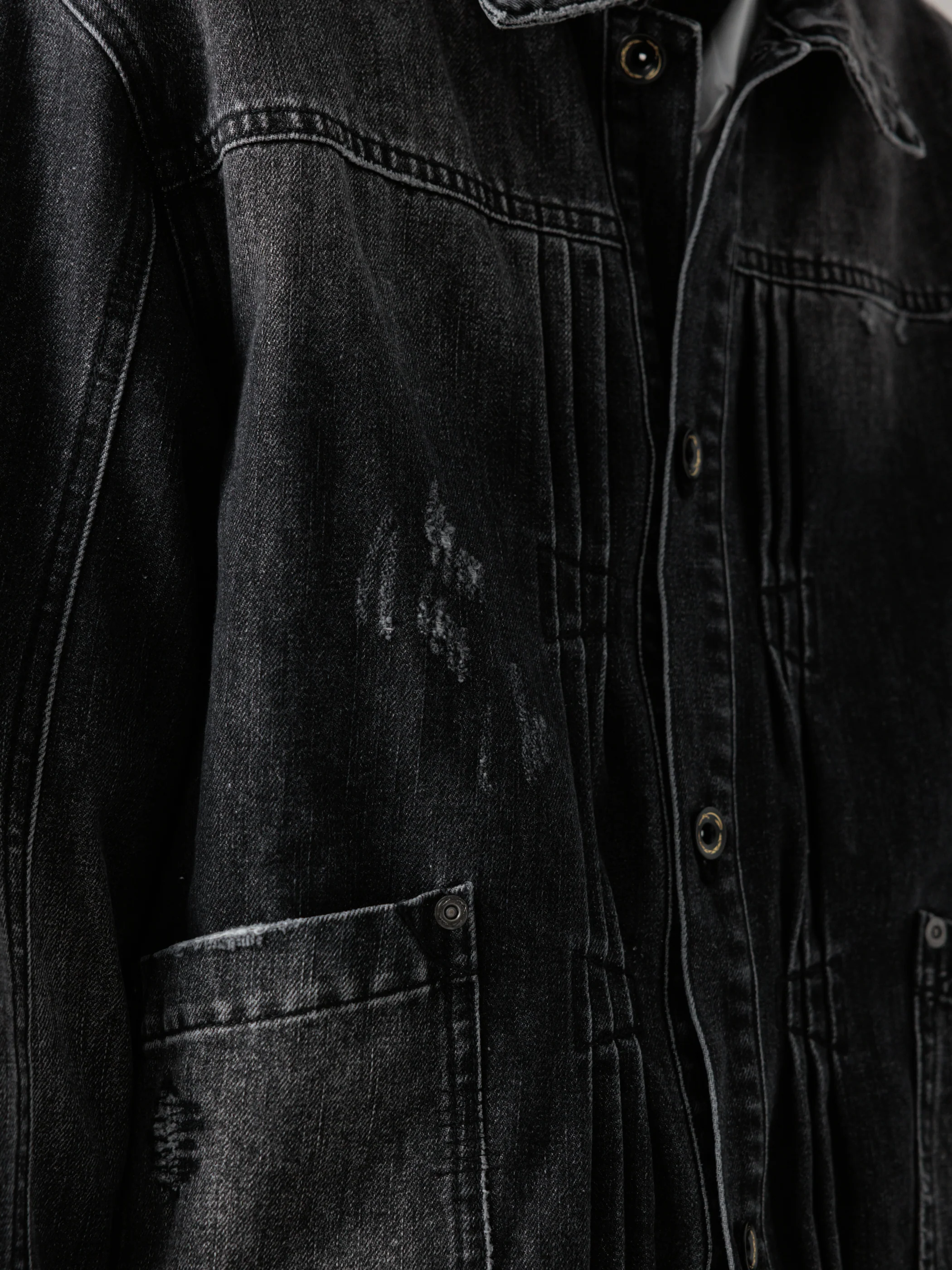 25SS｜Distressed Pleats Blouson - Image 6