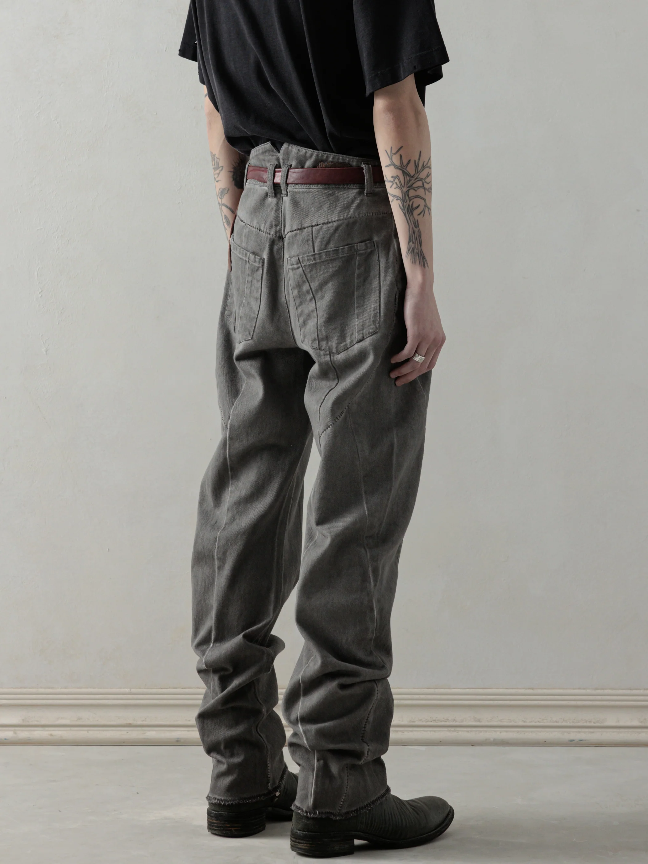 25SS｜E-cut Jeans (Cold Dyed Grey) - Image 3
