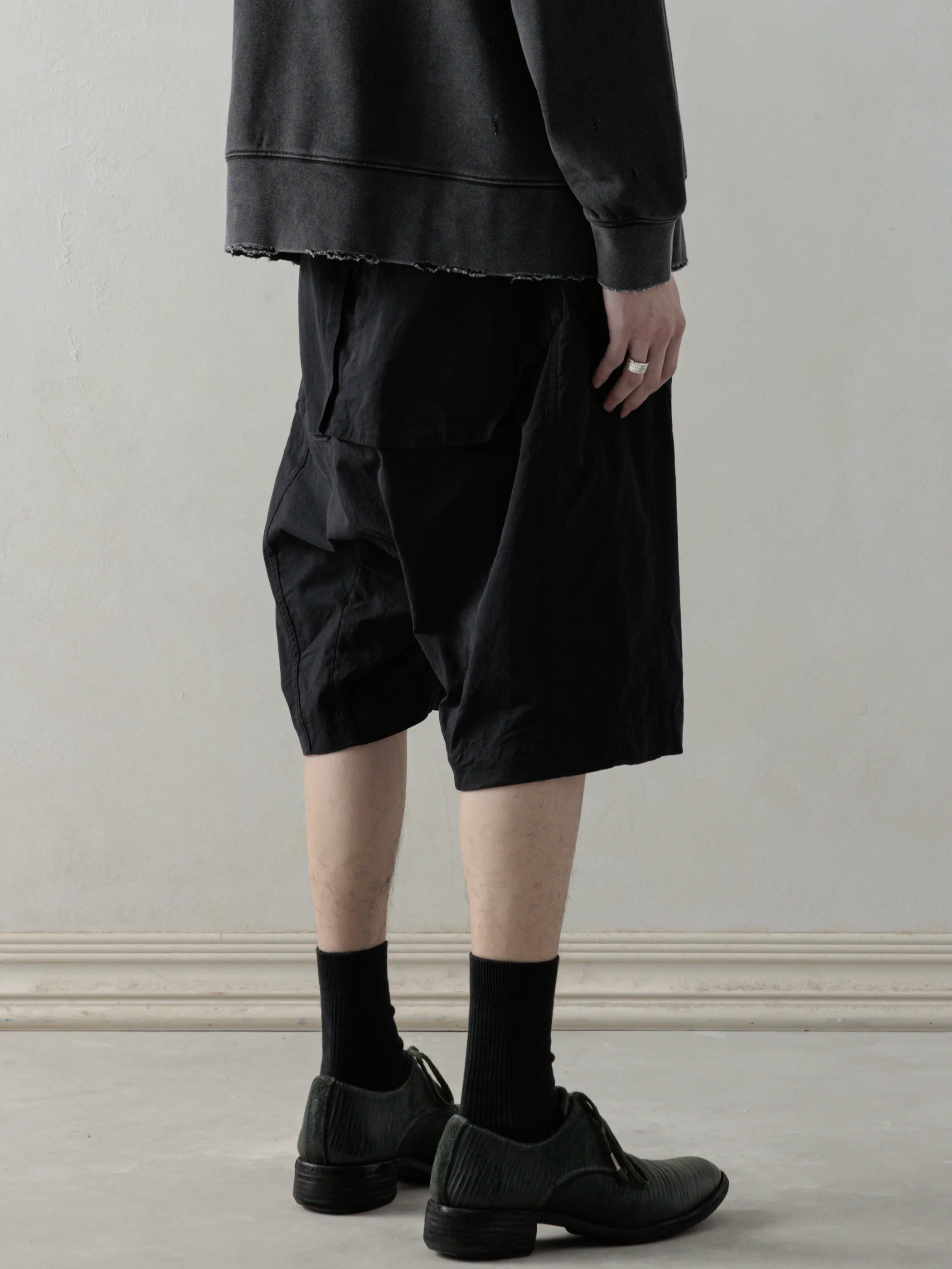 25SS｜Object-dyed Shorts (Black) - Image 3