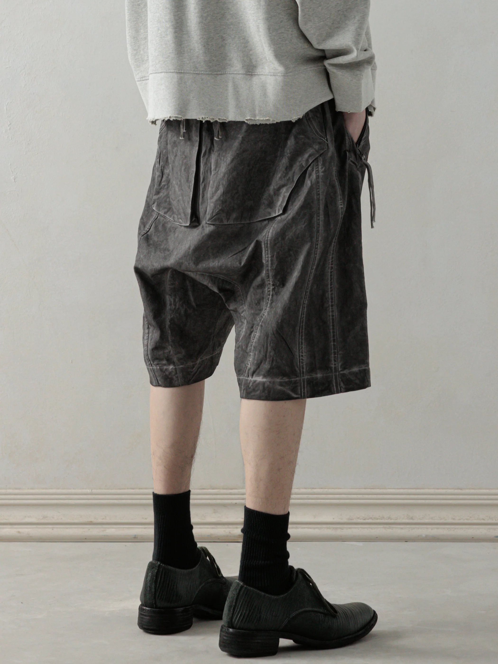 25SS｜Object-dyed Shorts (Dyed Grey) - Image 3
