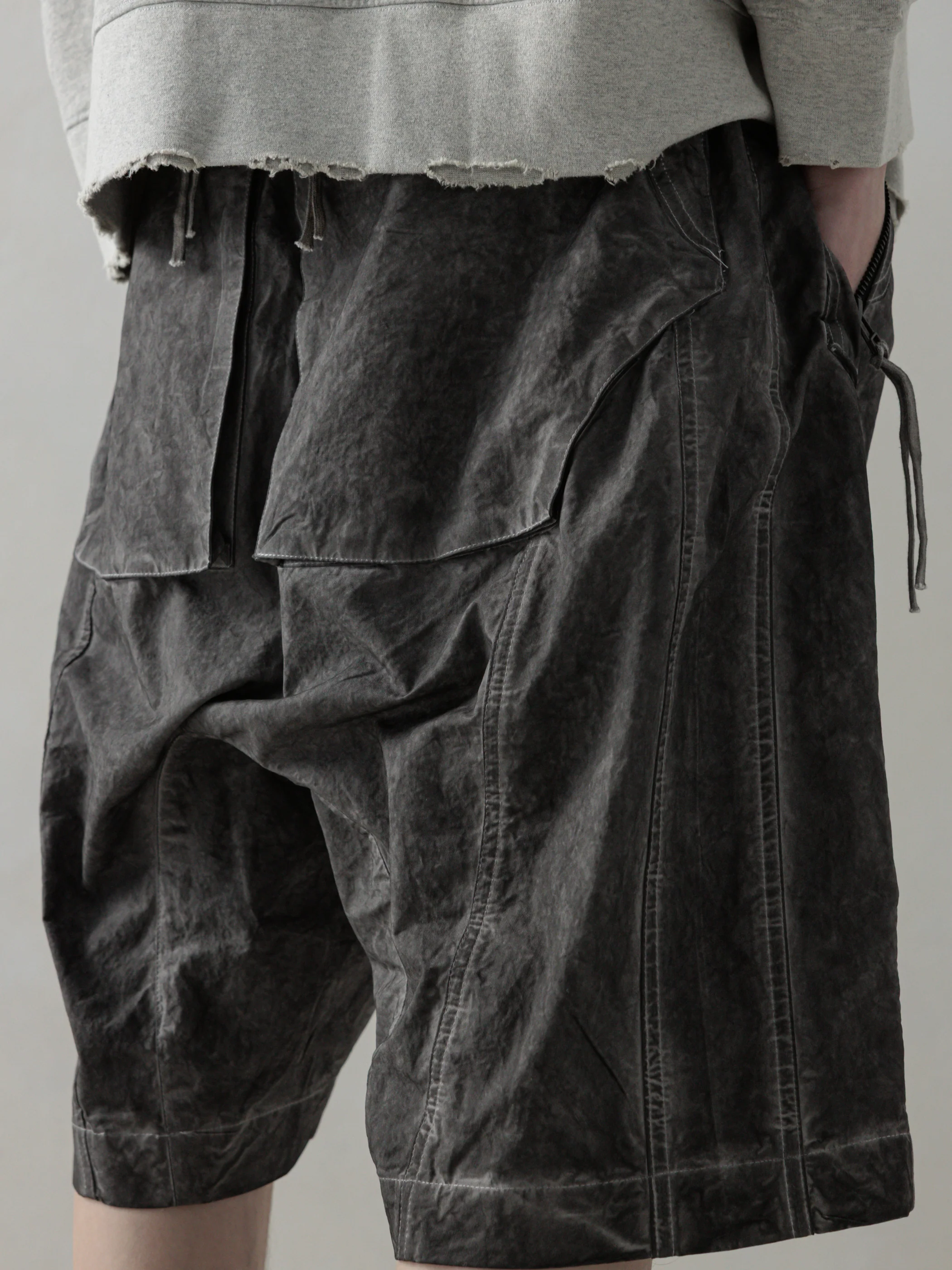 25SS｜Object-dyed Shorts (Dyed Grey) - Image 4