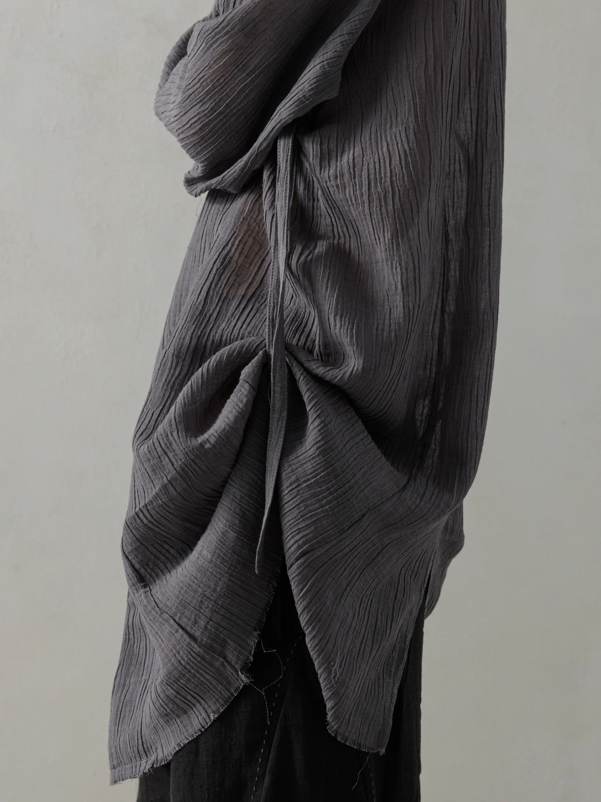 25SS｜Prick Stitch Tunic (Grey) - Image 6
