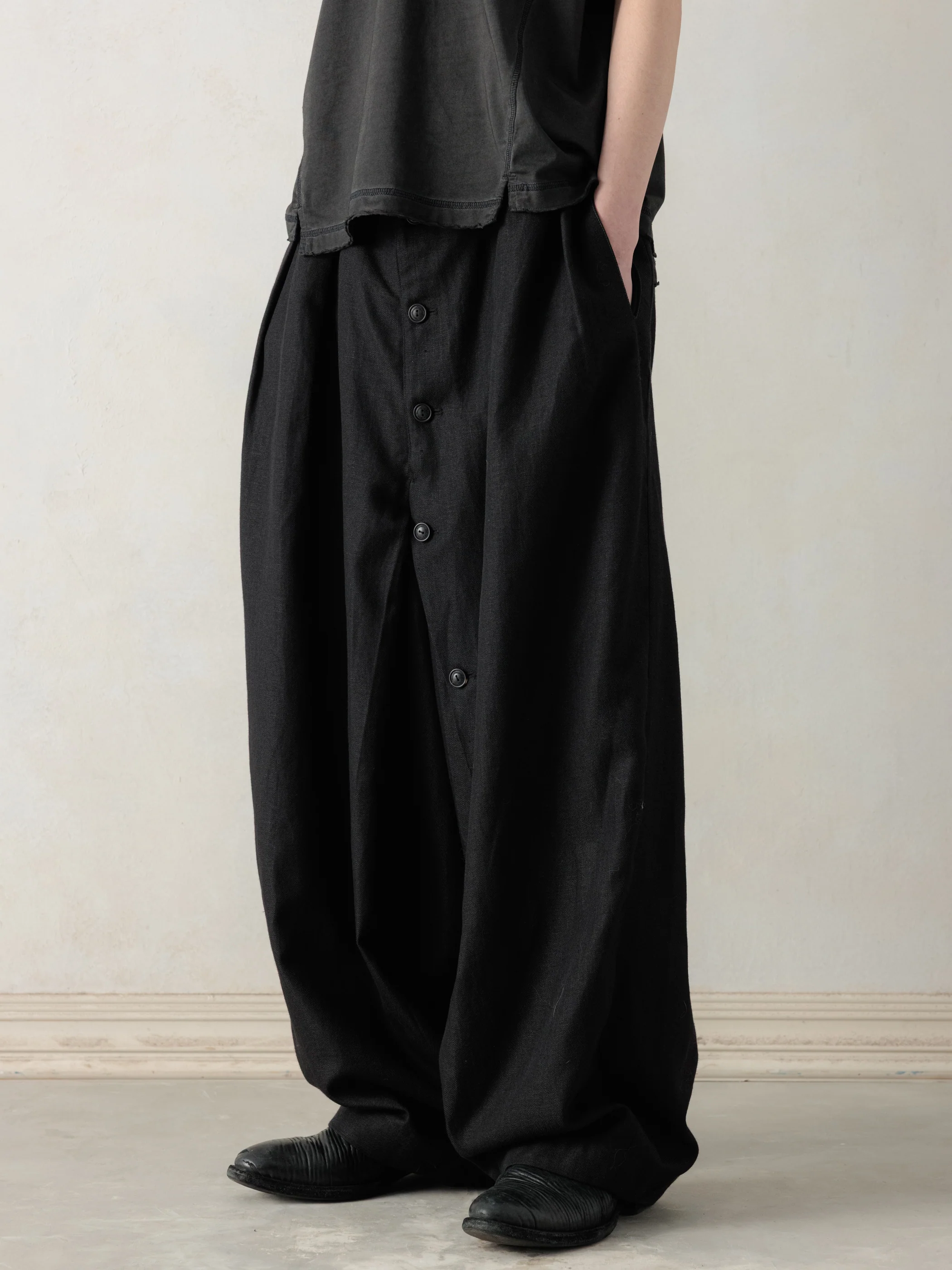 26SS|Button Draft Pants - Image 2