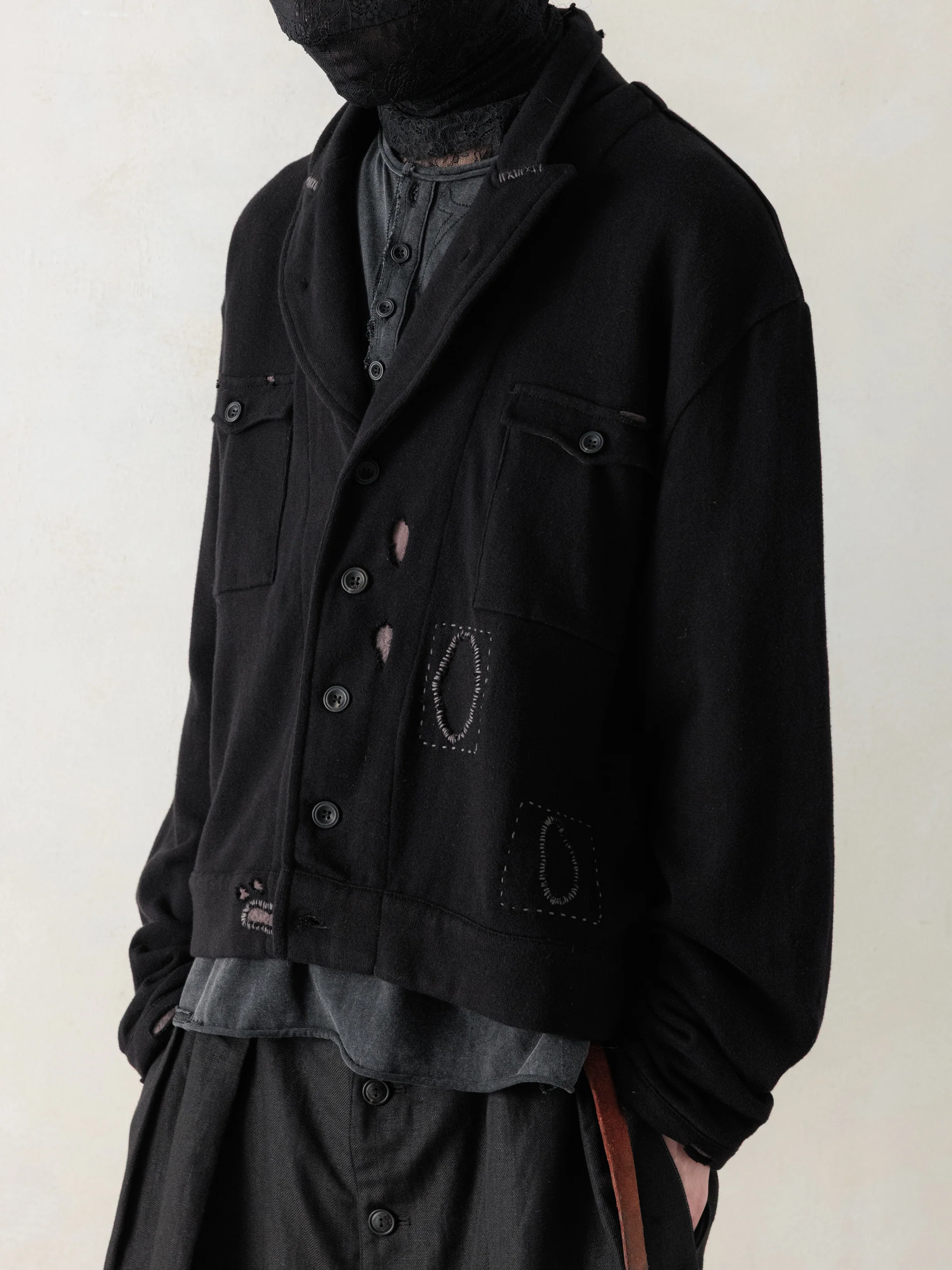 26SS|Destroyed Knit Work JKT - Image 2