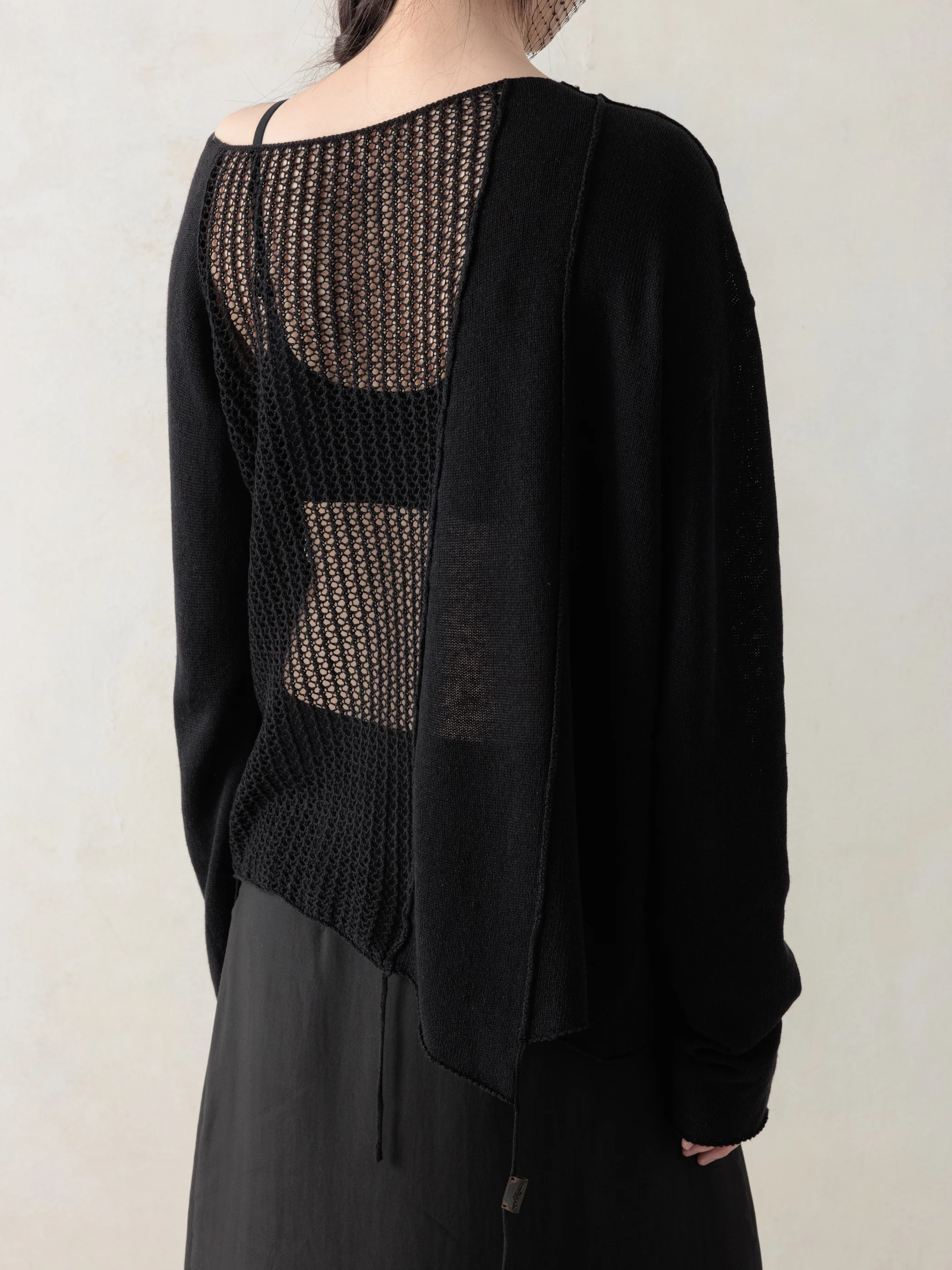 26SS WMS｜Asymmetrical Knit Cover-up - Image 3