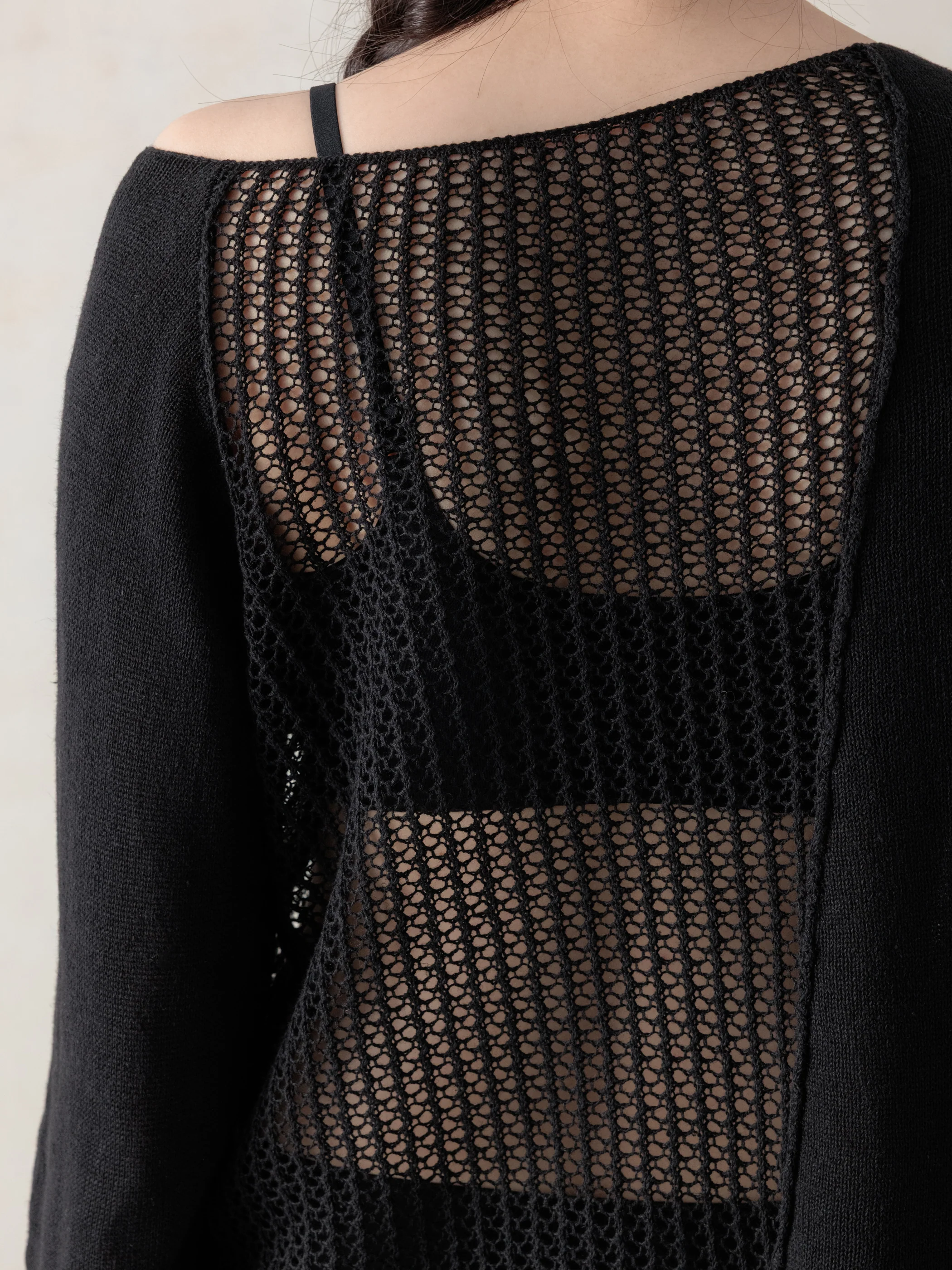 26SS WMS｜Asymmetrical Knit Cover-up - Image 5