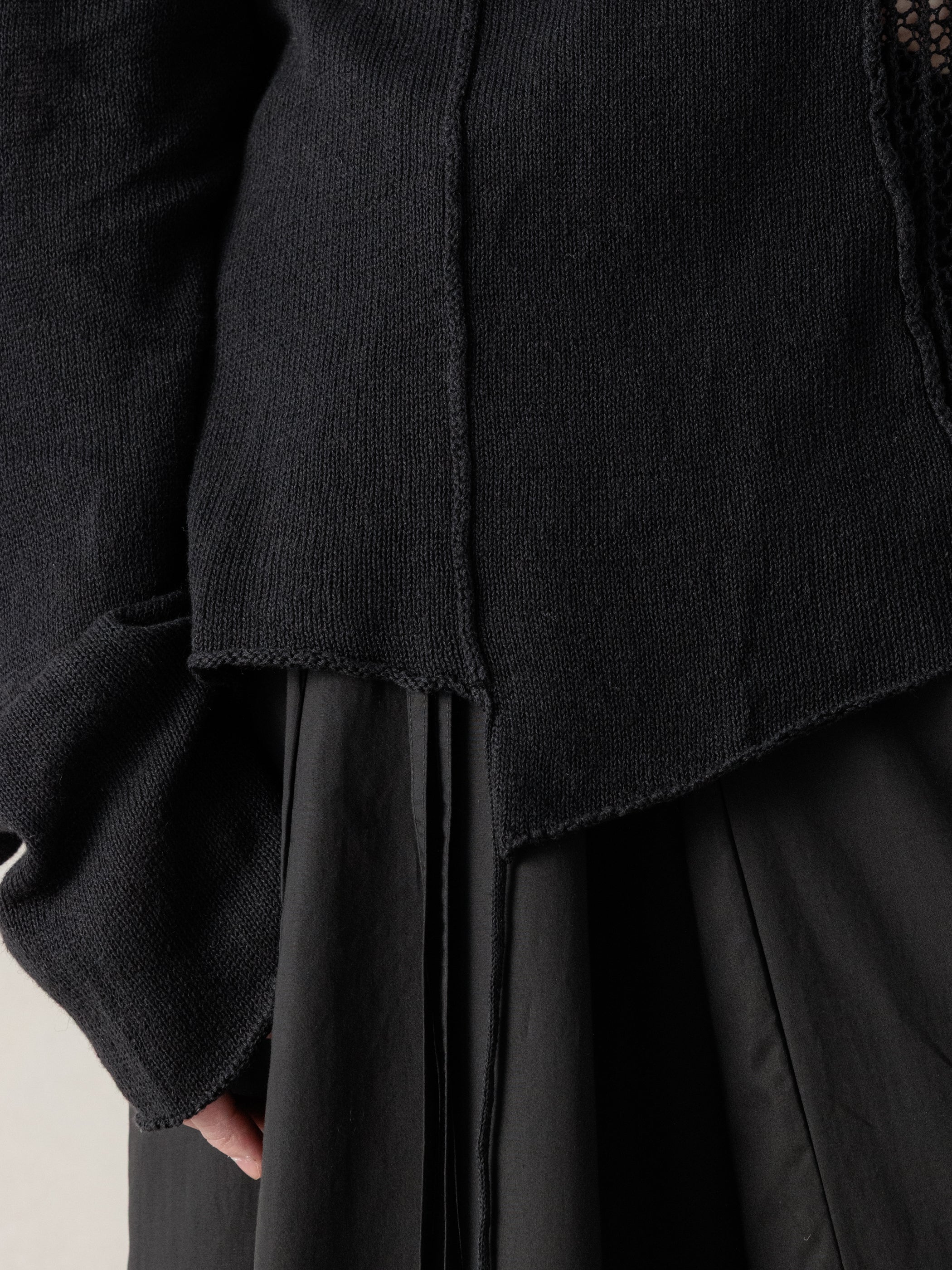 26SS WMS｜Asymmetrical Knit Cover-up - Image 7