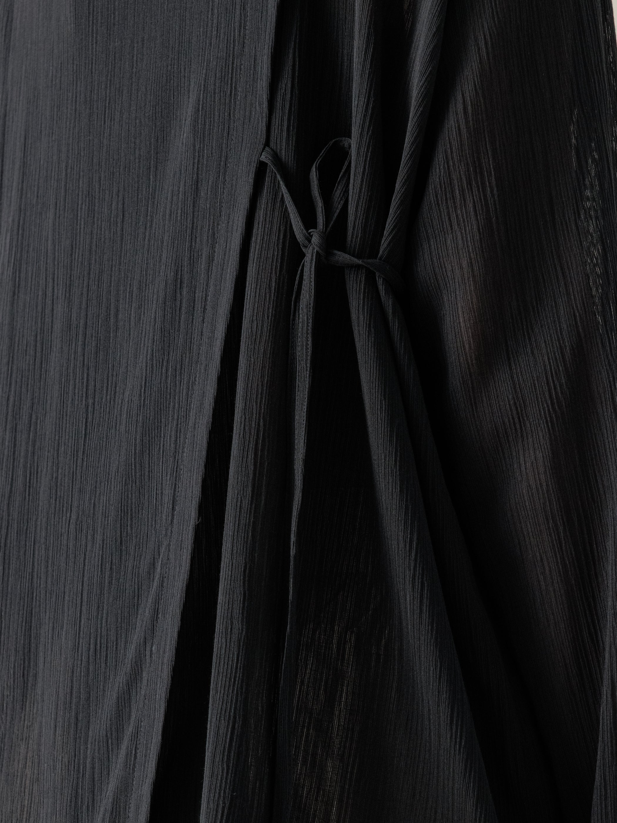 26SS WMS｜Structured Oversized Shirt (Black) - Image 4