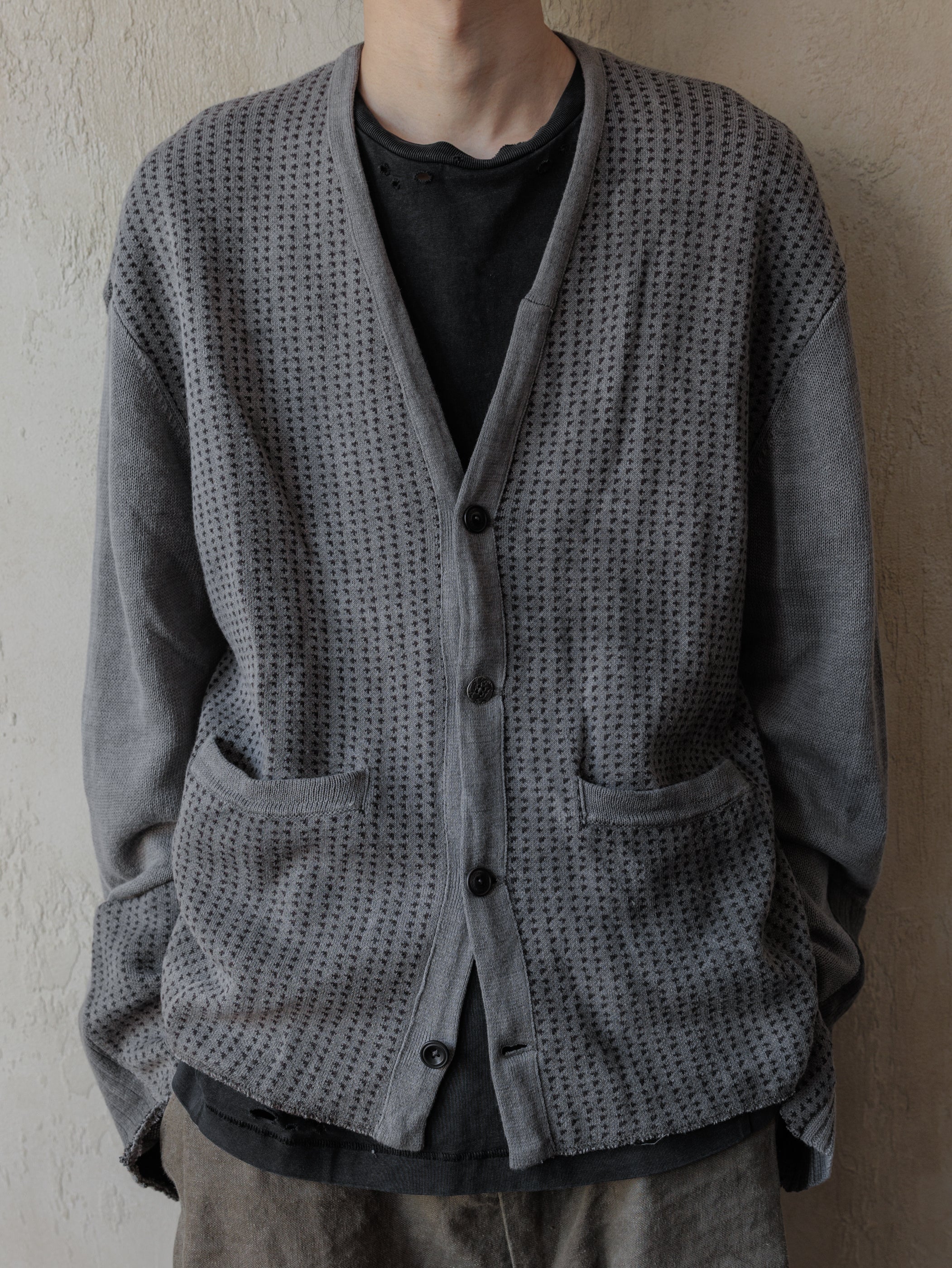 Forgotten Materials｜0222/ Aged Knit Cardigan - Image 7