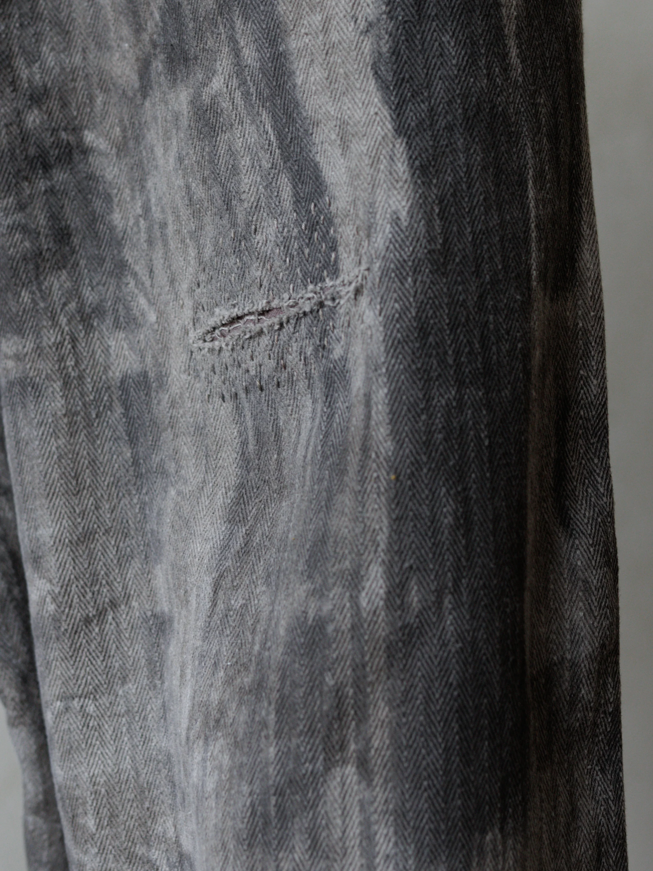 Forgotten Materials｜0222 / Worker Pants (Natural Dyed Grey) - Image 6