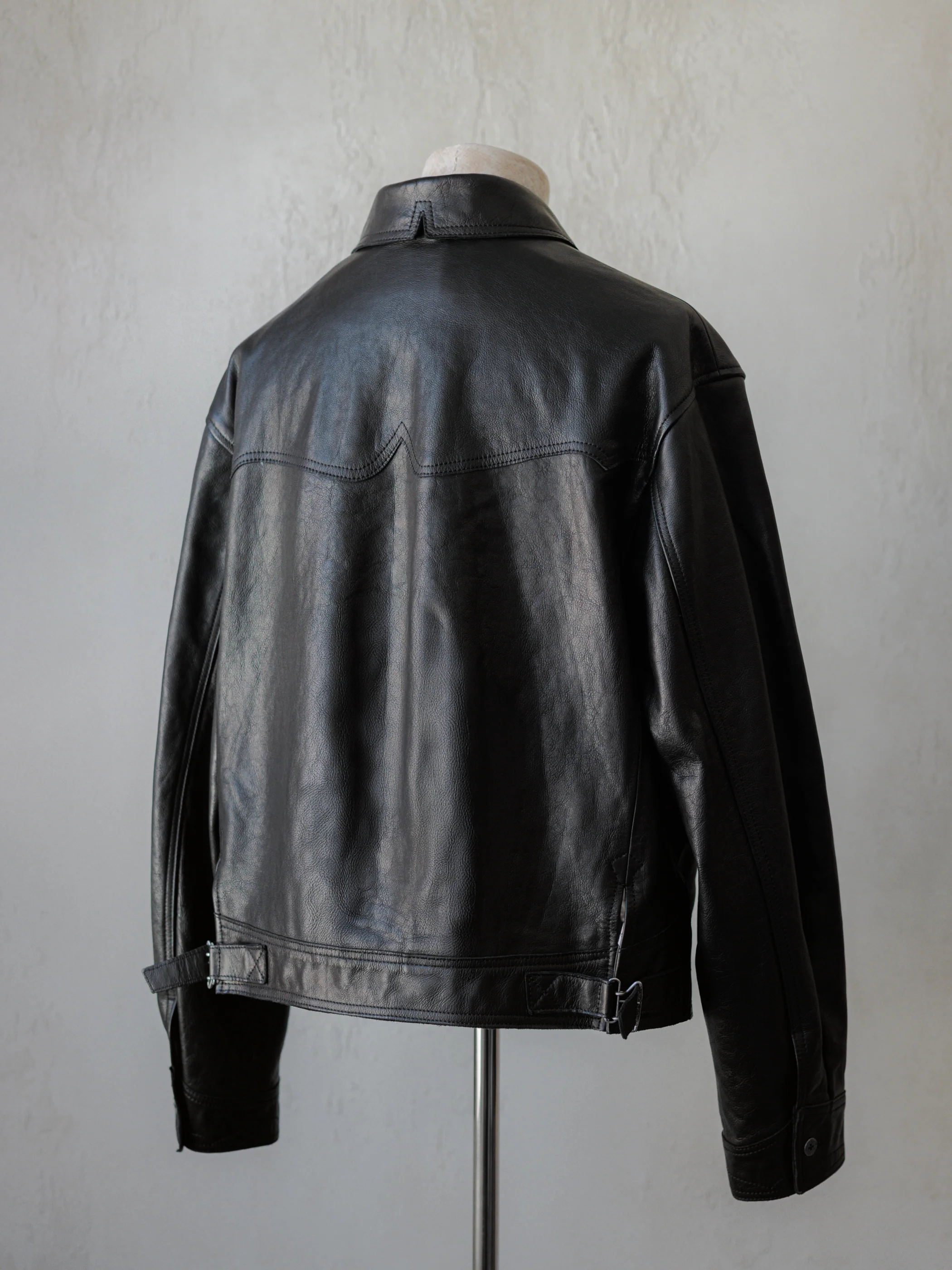 Forgotten Materials｜Cyclist Leather Jacket - Image 5