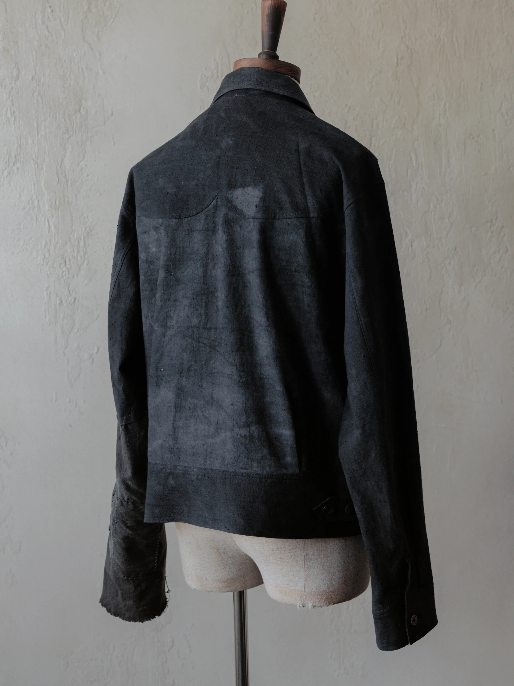 Forgotten Materials|Repaired Cyclist JKT (Dark Navy) - Image 2