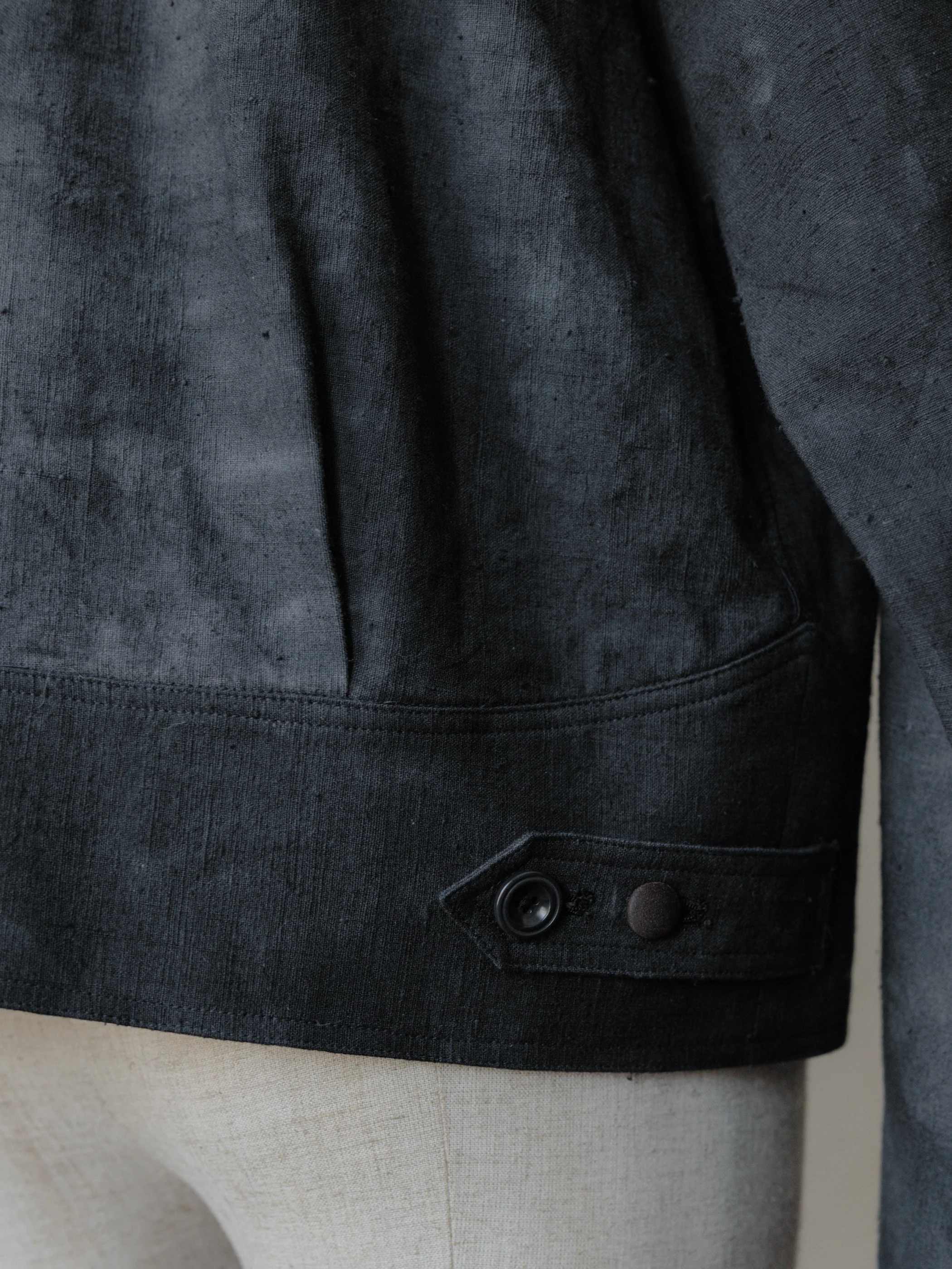Forgotten Materials|Repaired Cyclist JKT (Dark Navy) - Image 6