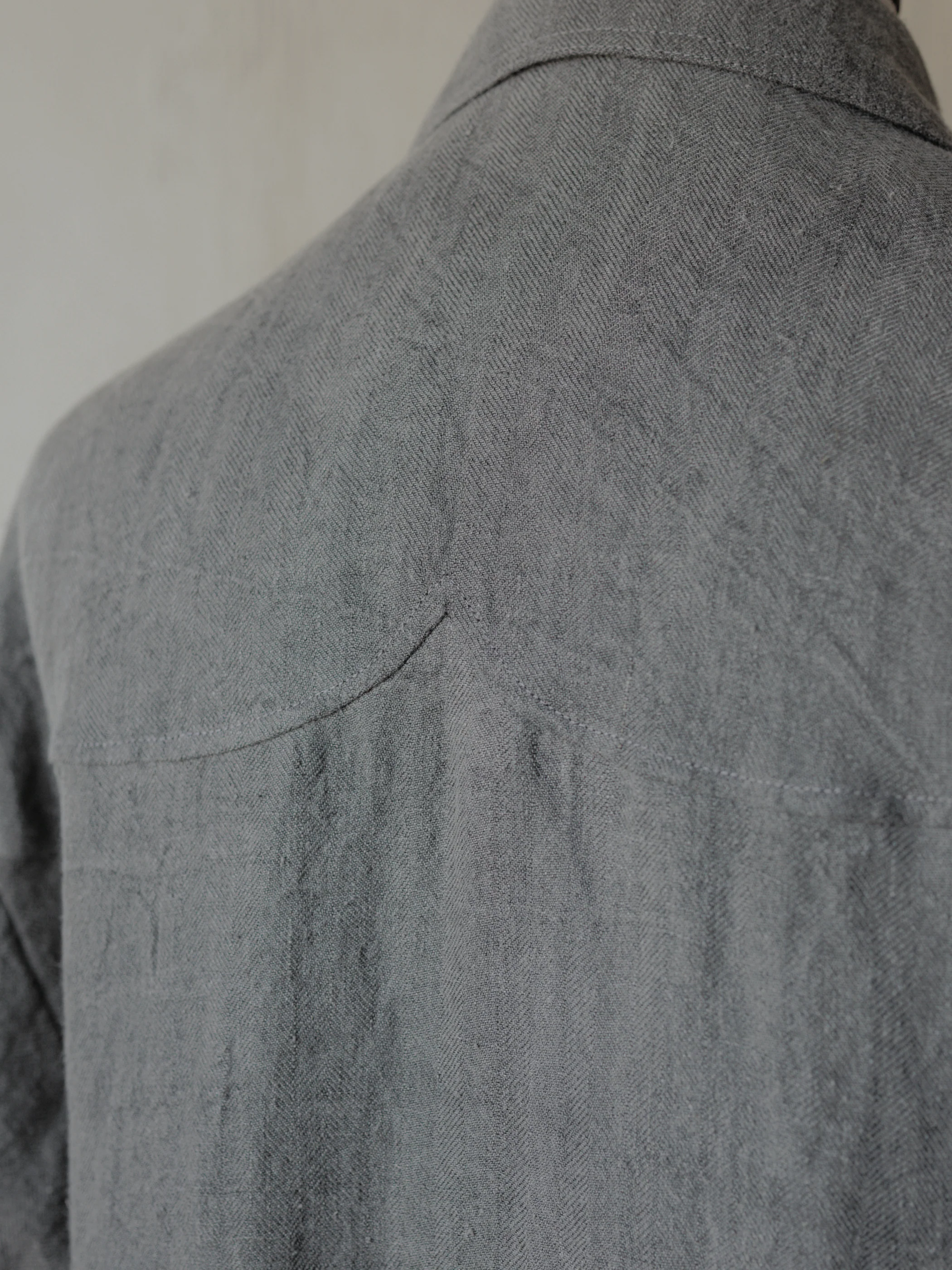 Forgotten Materials｜Repaired Cyclist JKT (Grey) - Image 6