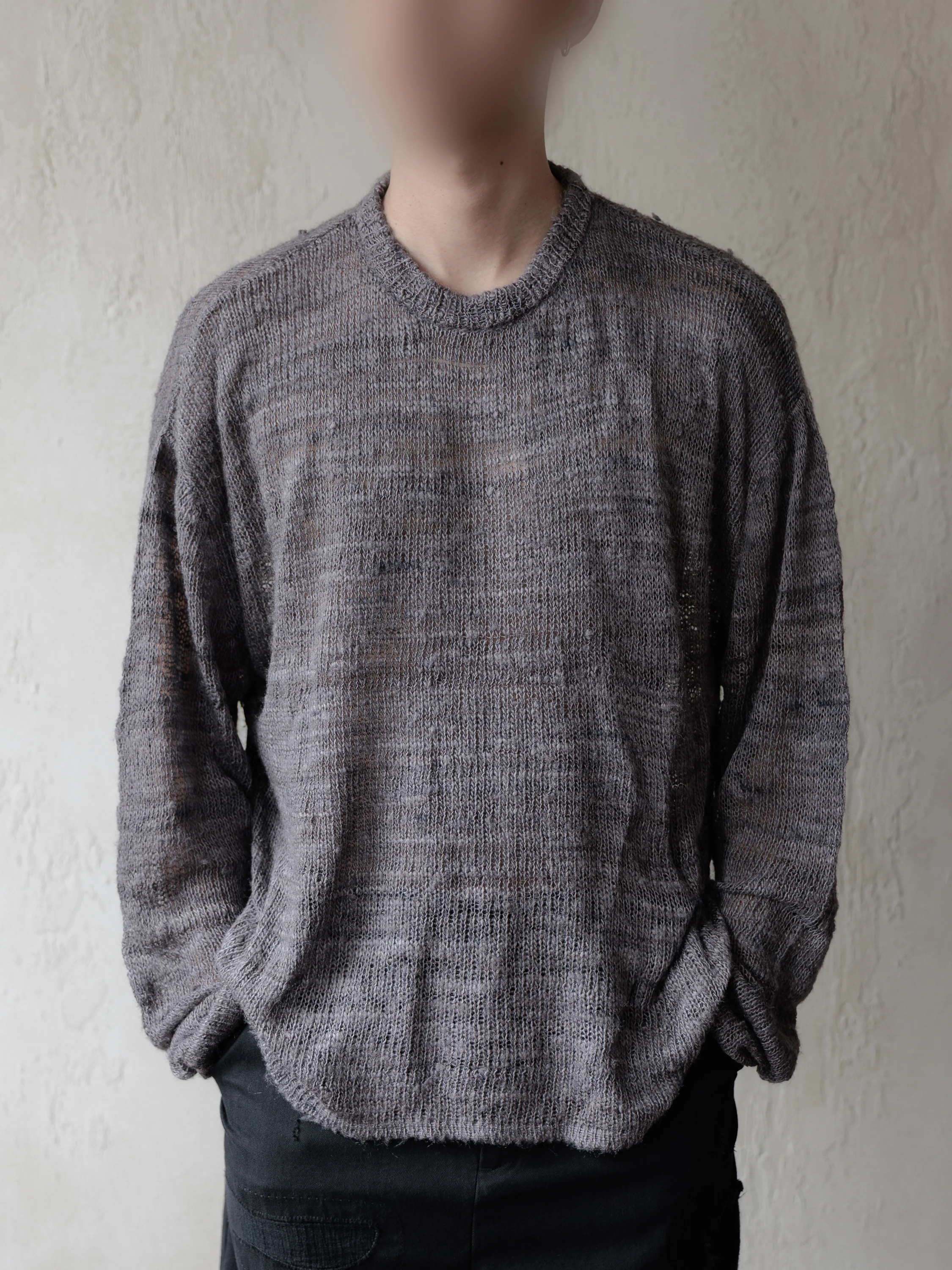 Forgotten Materials｜Tussah Silk Handspun Yarn Top (Natural Dyed Dark Purple) - Image 6