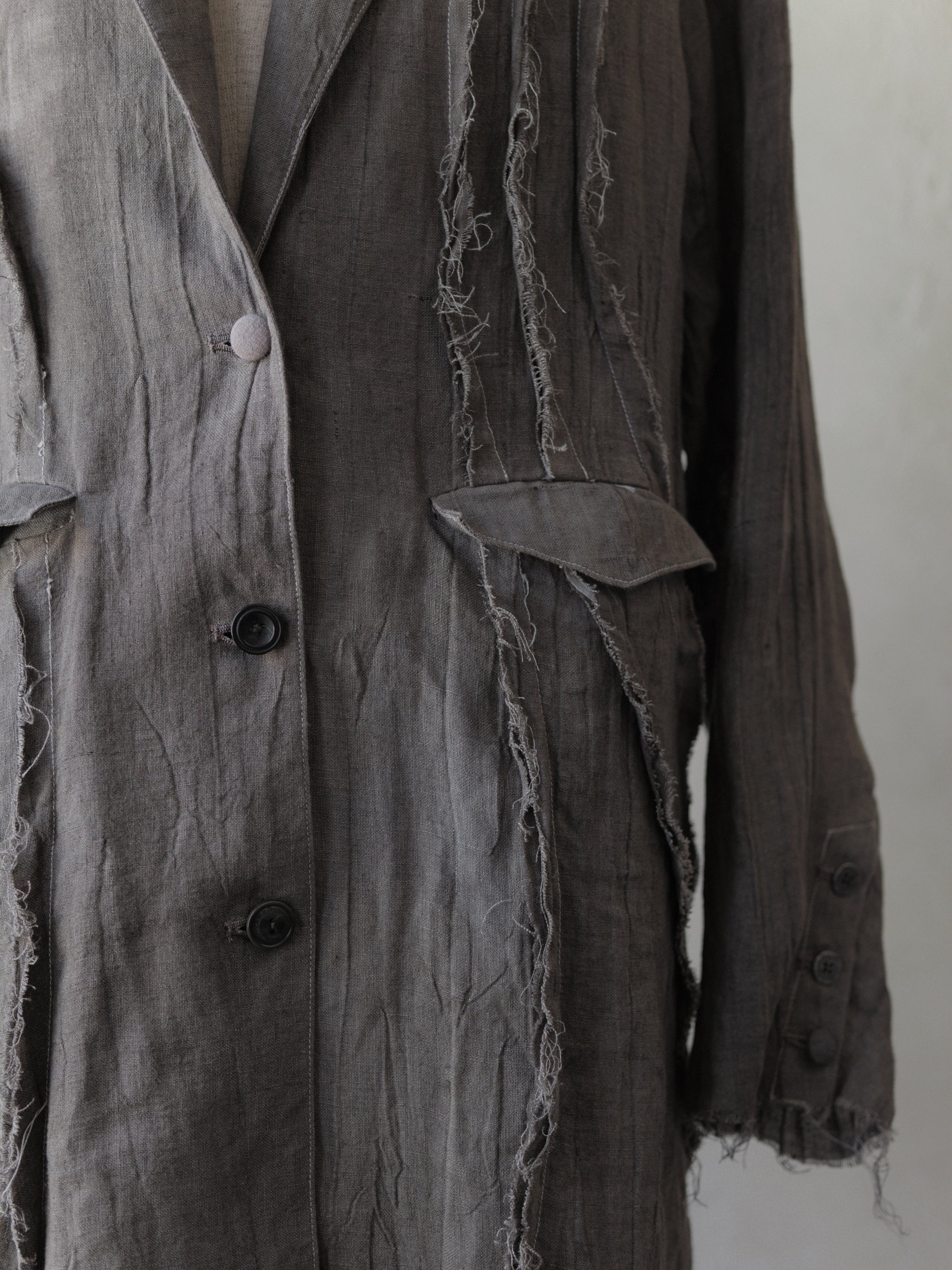 Forgotten Materials WMS｜Fractured Linen Coat - Image 3
