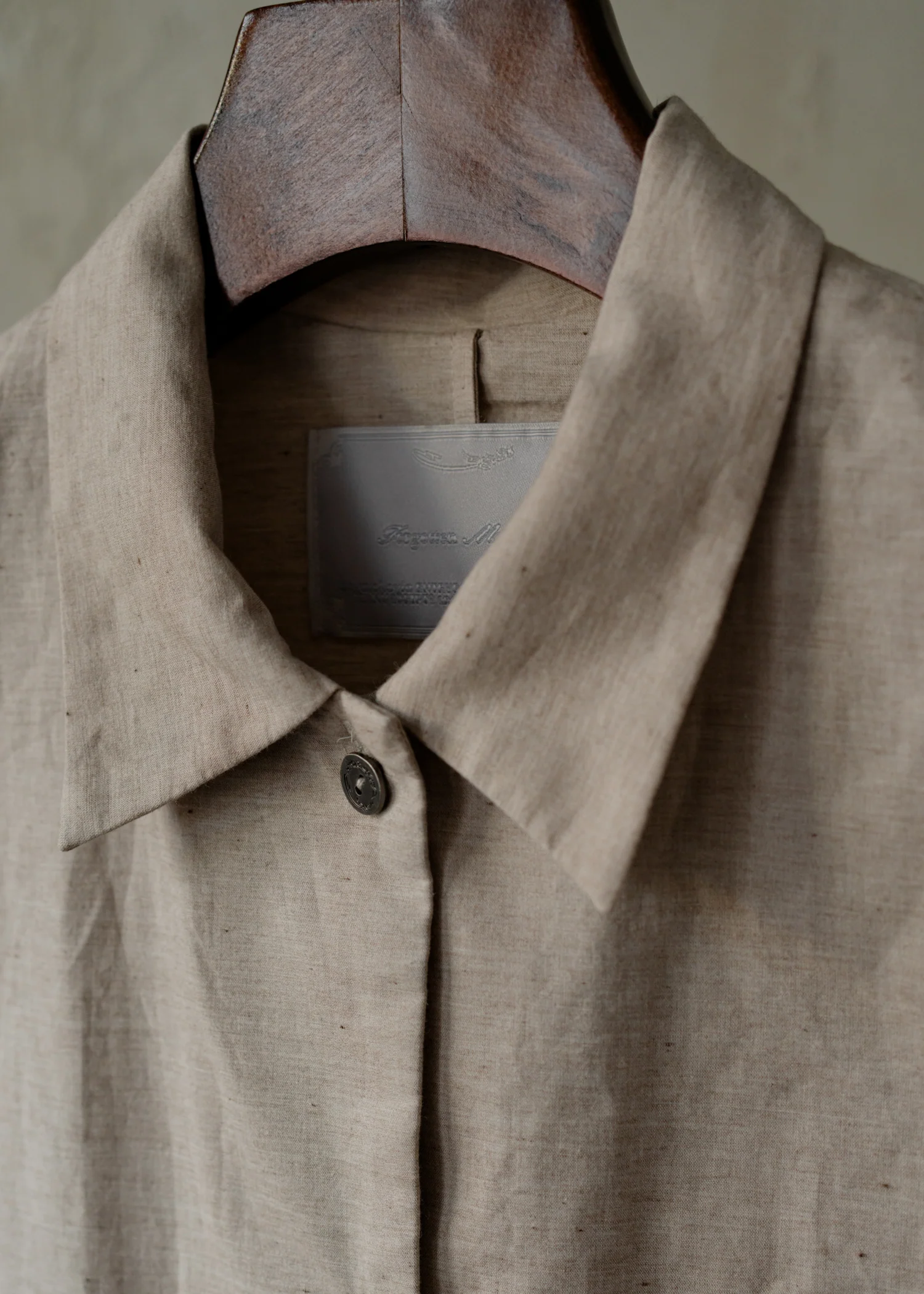 Forgotten Materials WMS｜Layered Shirt (Natural Dyed Beige) - Image 3