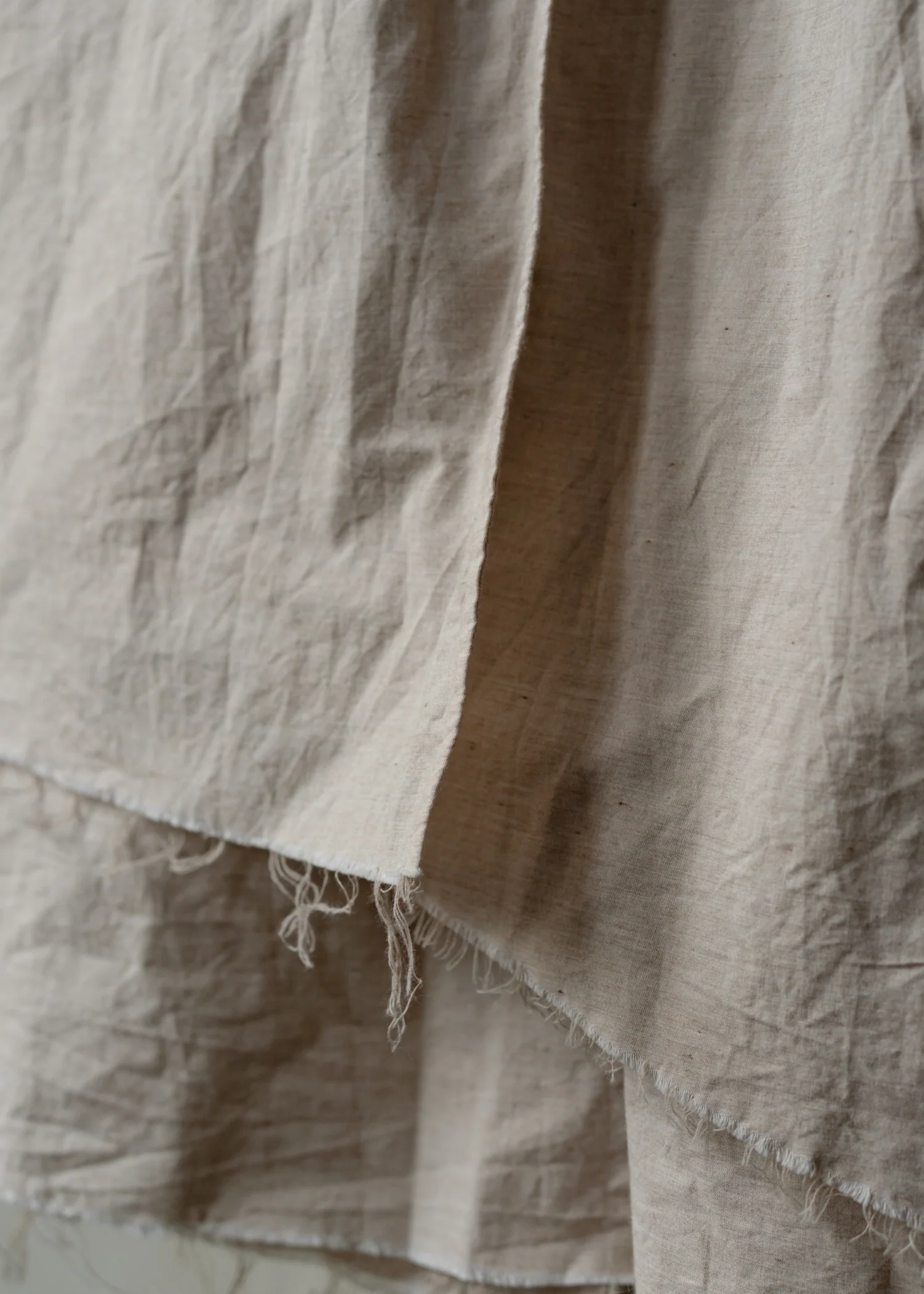 Forgotten Materials WMS｜Layered Shirt (Natural Dyed Beige) - Image 4