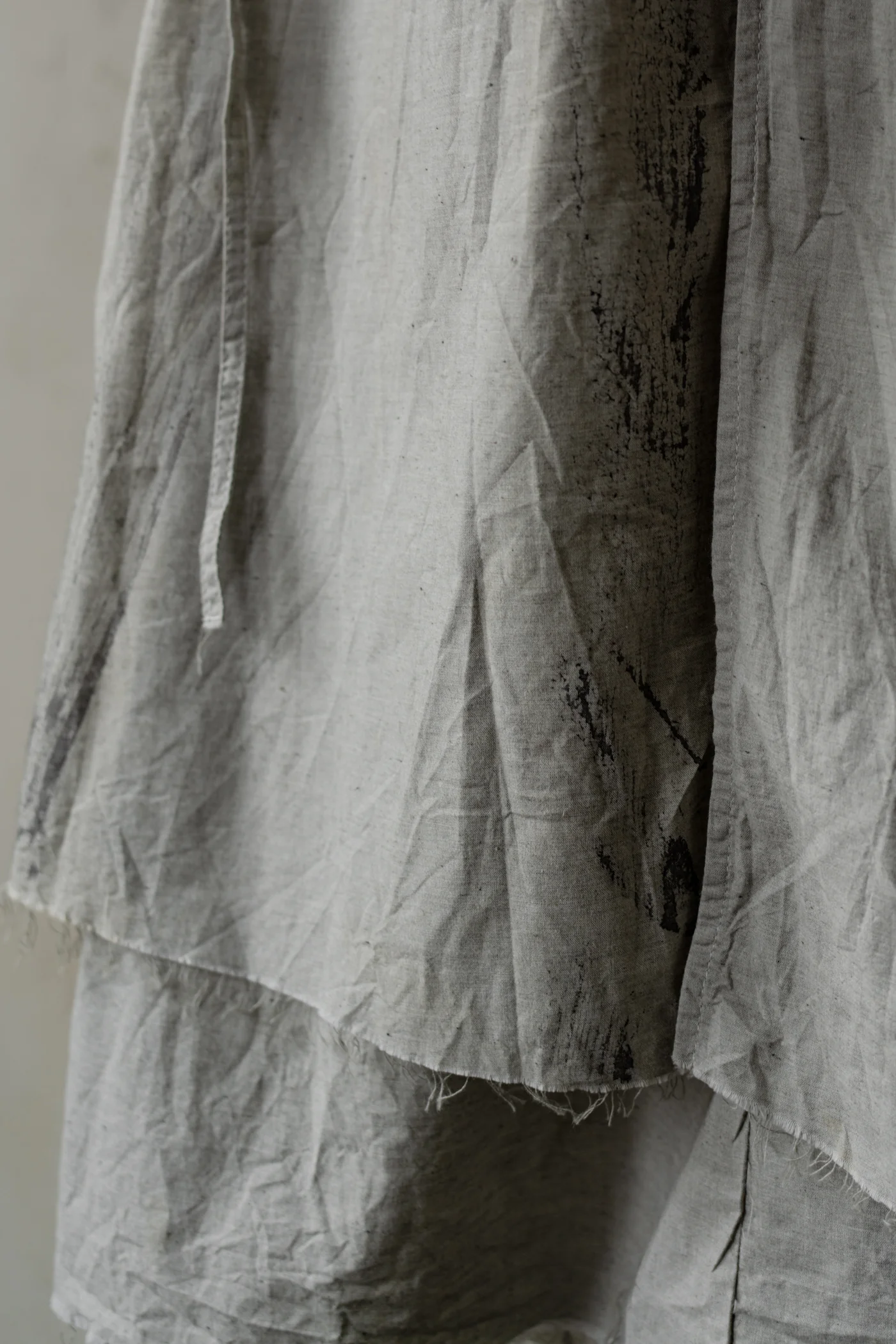 Forgotten Materials WMS|Layered Shirt (Natural Dyed Grey) - Image 5