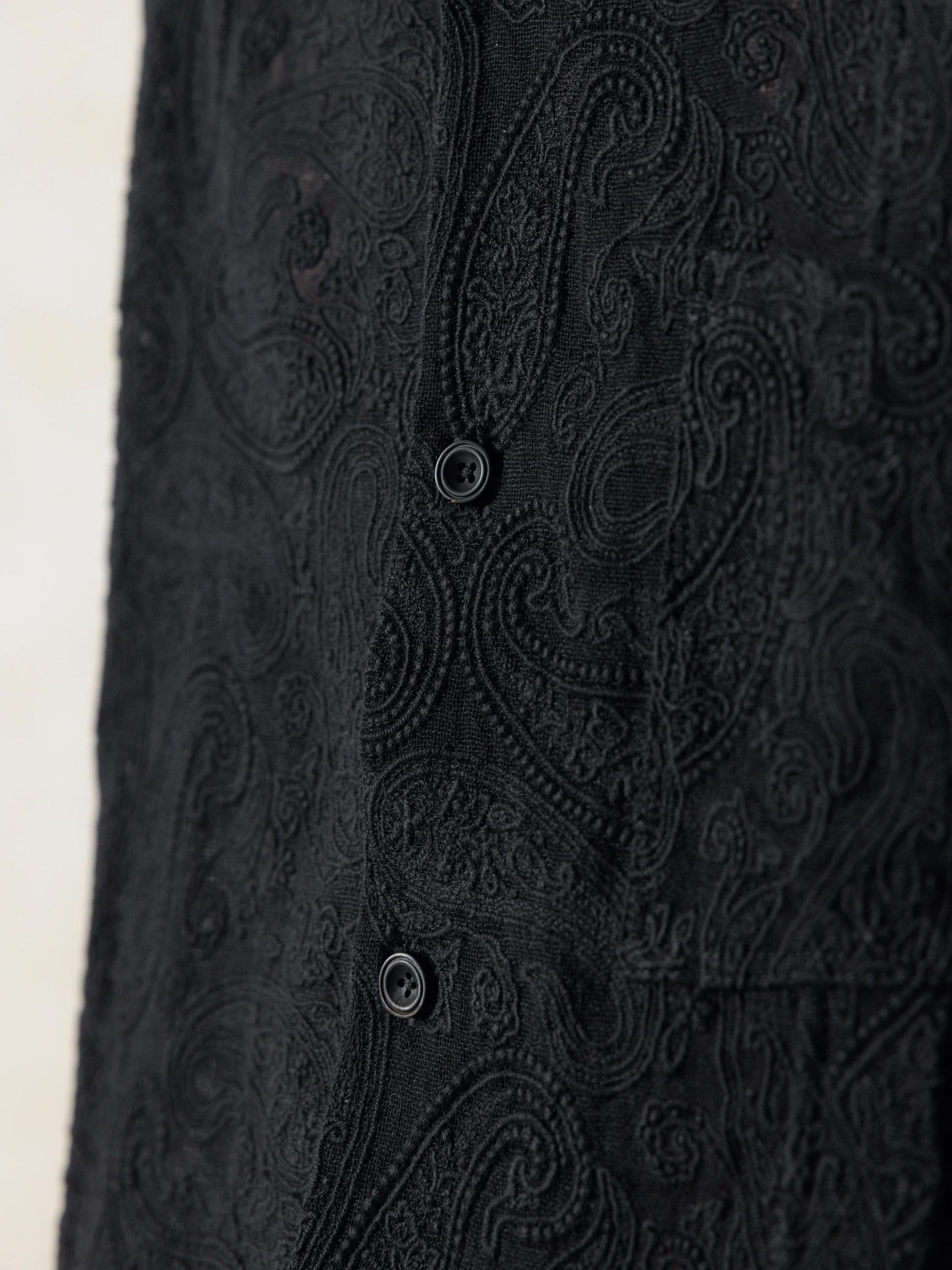 25SS｜Lace Shirt (Black) - Image 5